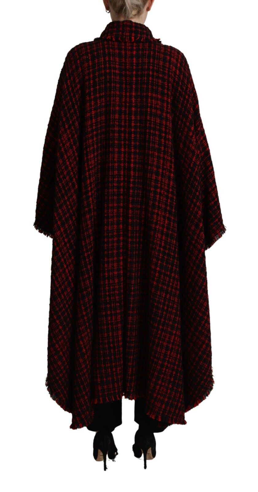 Chaqueta de algodón a cuadros negros y rojos de Dolce & Gabbana-3