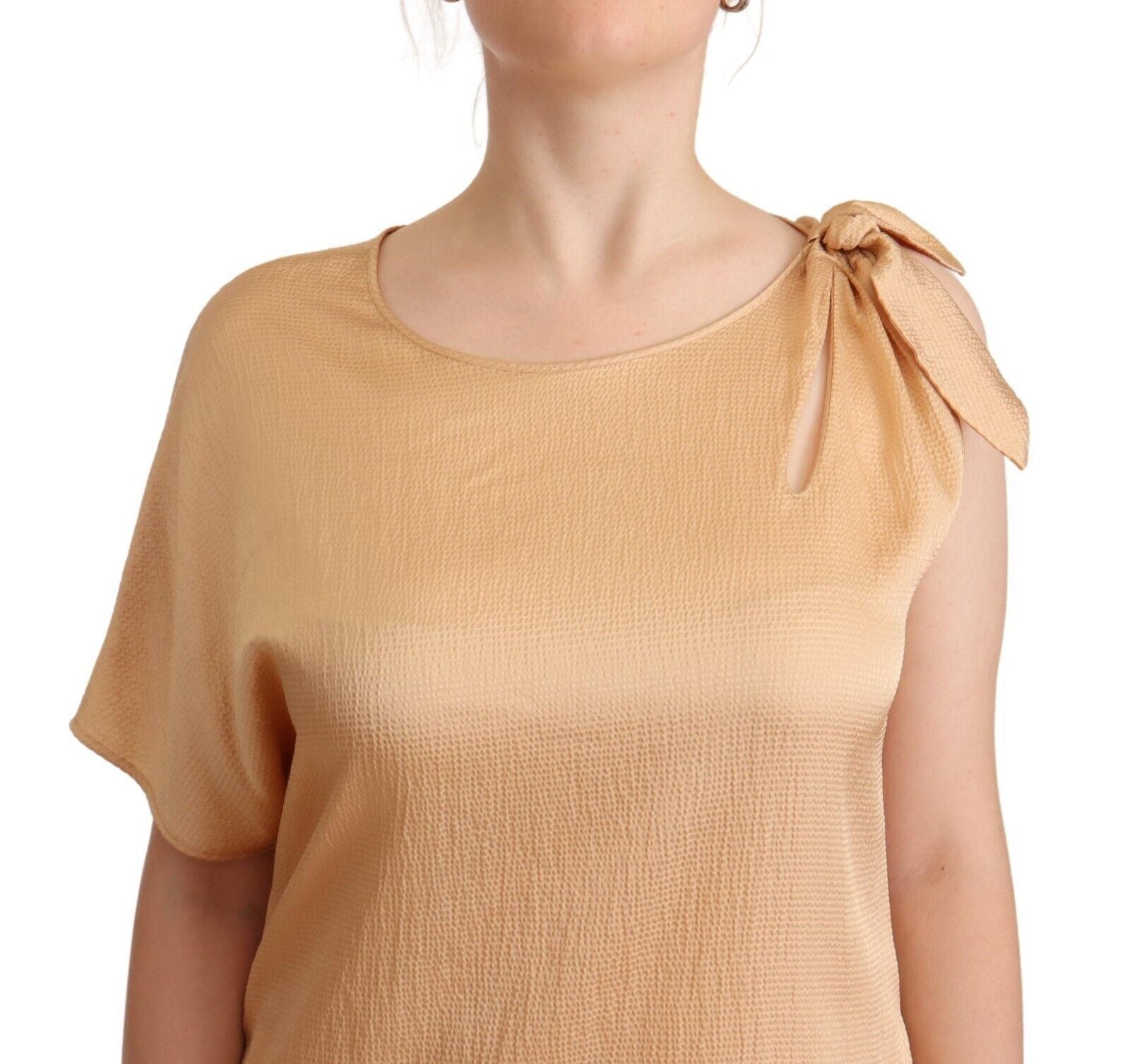 Moschino Beige Einärmeliges knielanges Etuikleid-4