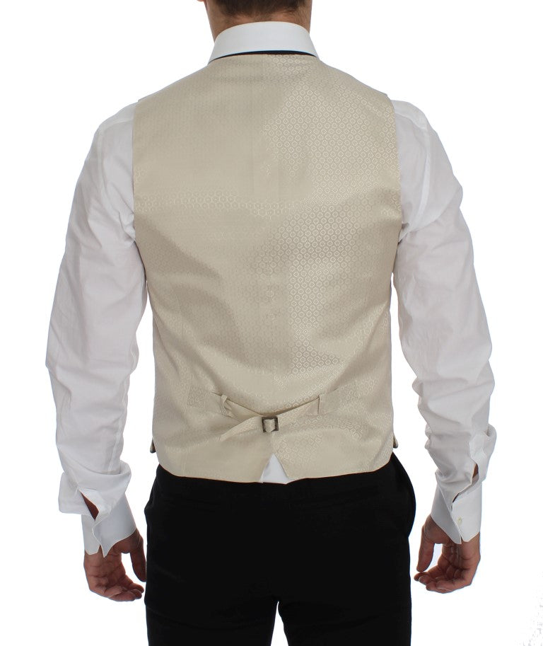 Dolce & Gabbana Beige Polka Dot Silk Blazers (2 pieces)-8