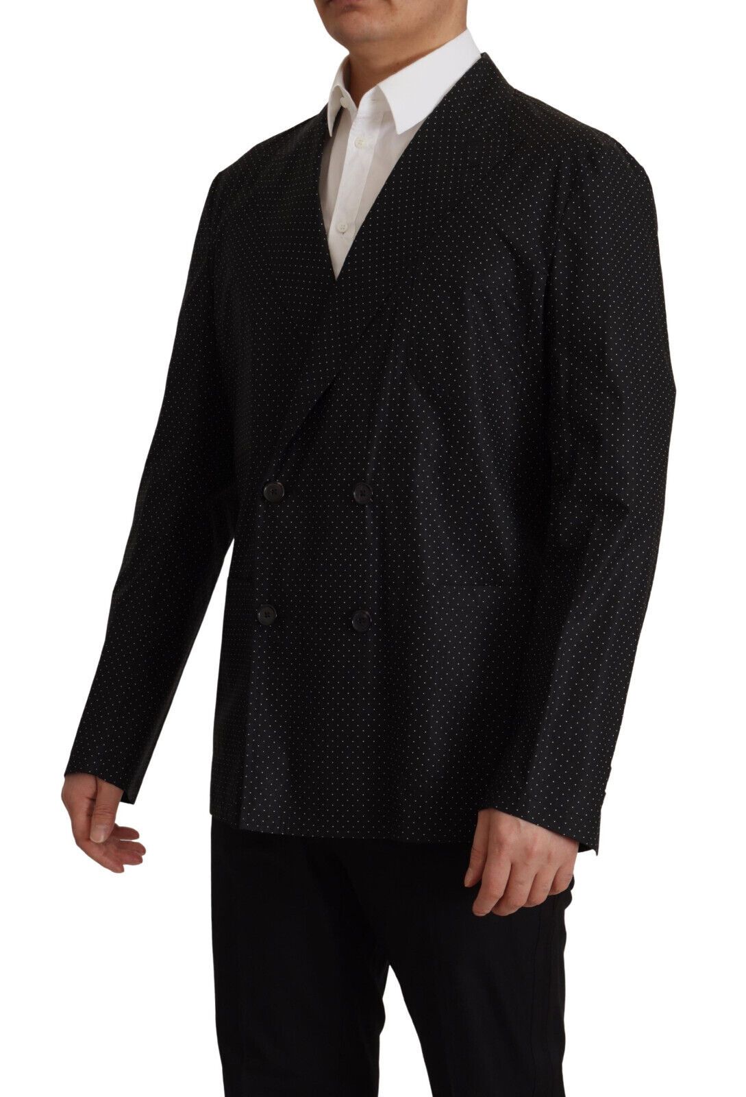 Blazer de algodón con lunares negros de Dolce & Gabbana-2