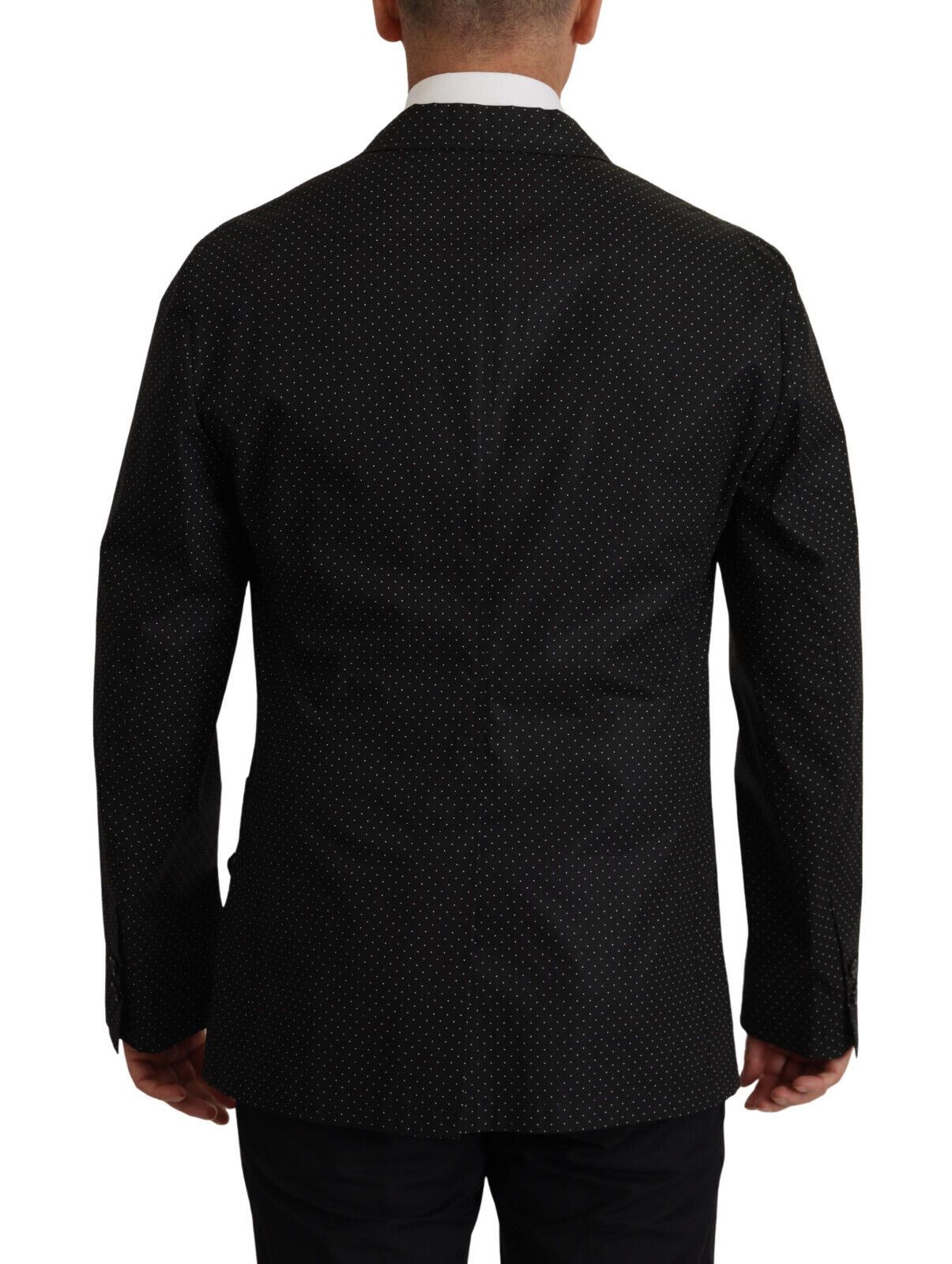 Blazer de algodón con lunares negros de Dolce & Gabbana-3