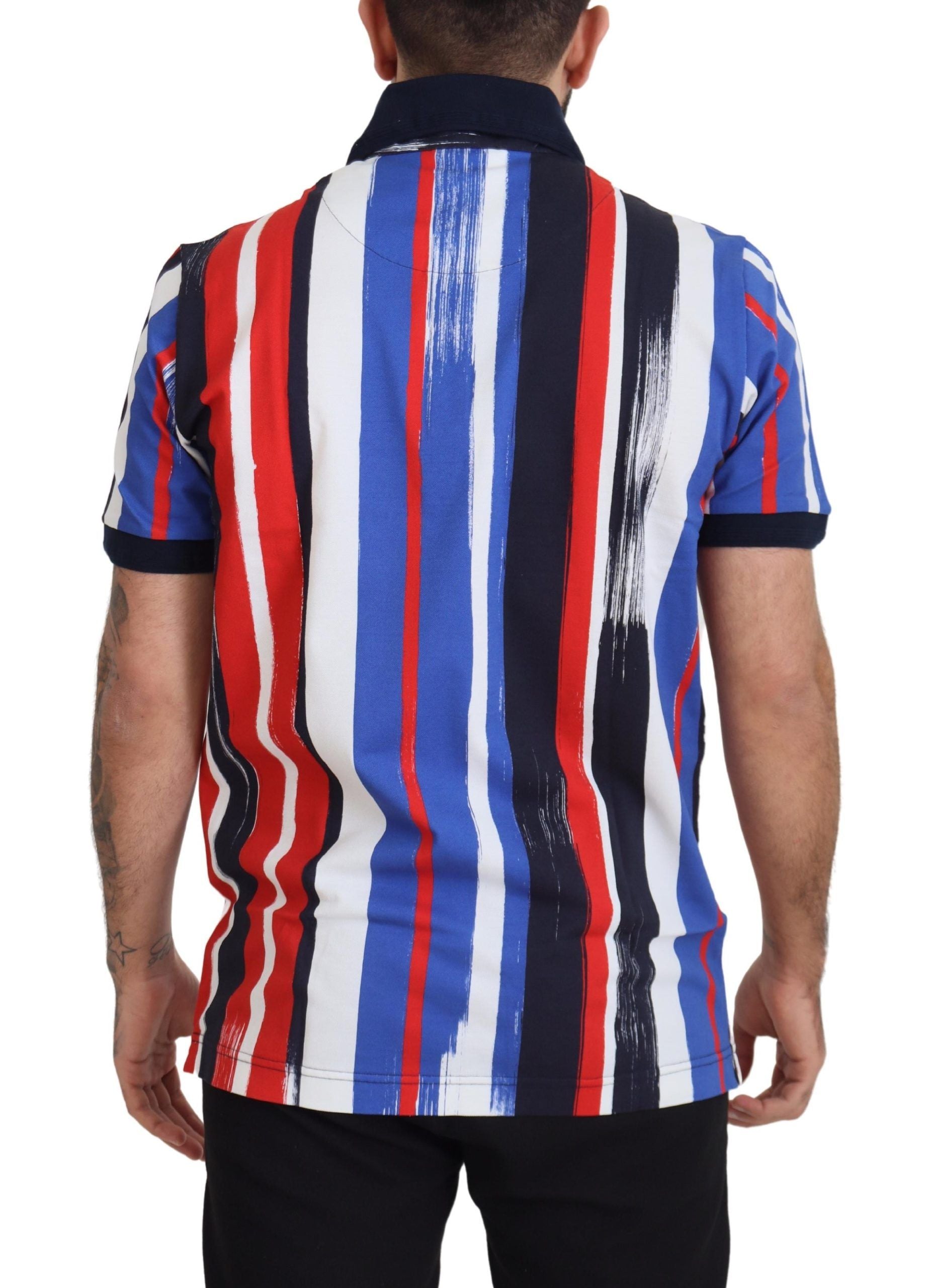 Dolce & Gabbana Mehrfarbiges Baumwoll-Polo-T-Shirt-5