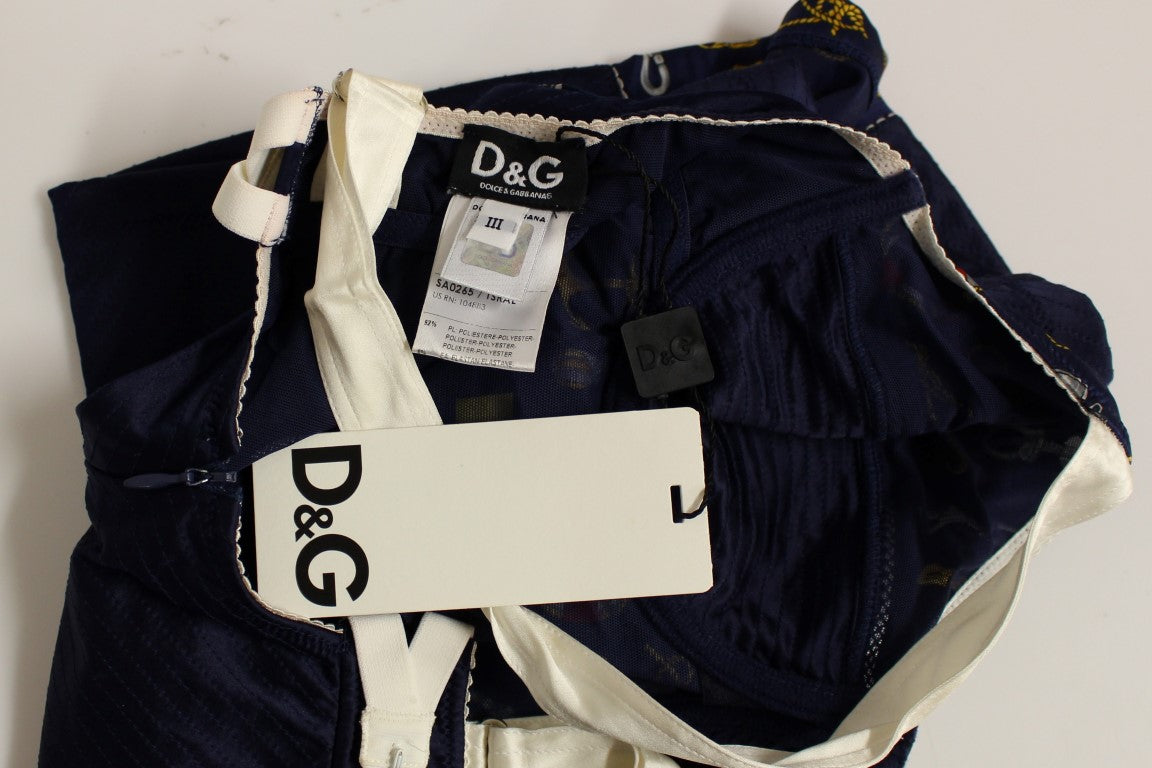 Dolce & Gabbana Blue Tank Top with Sailor Motif-5