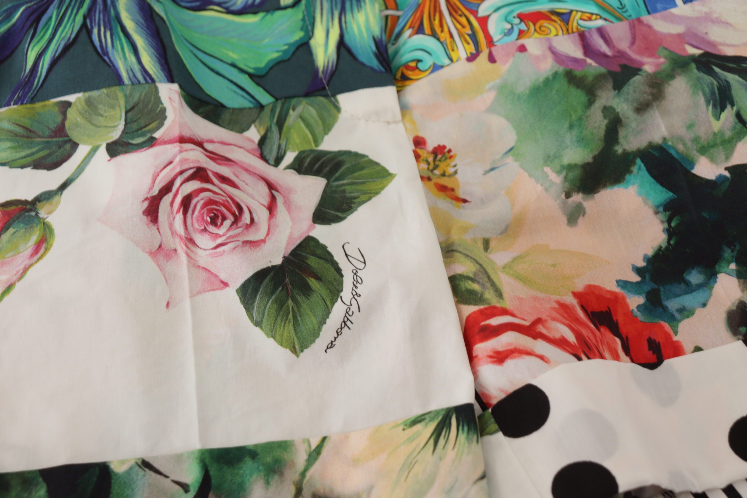 Dolce & Gabbana Multicolor High Waist Hot Pants Shorts-4