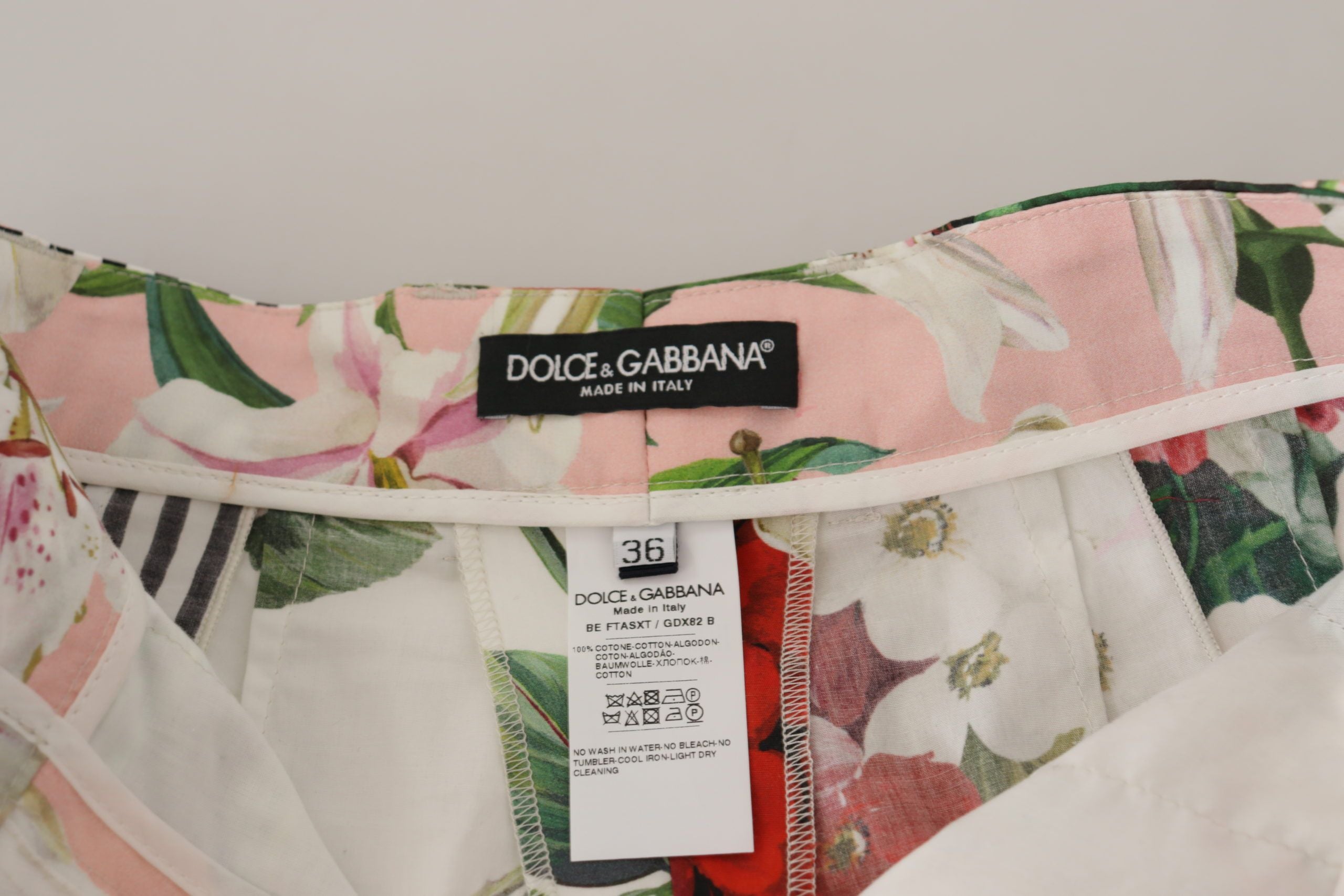 Dolce & Gabbana Multicolor High Waist Hot Pants Shorts-5