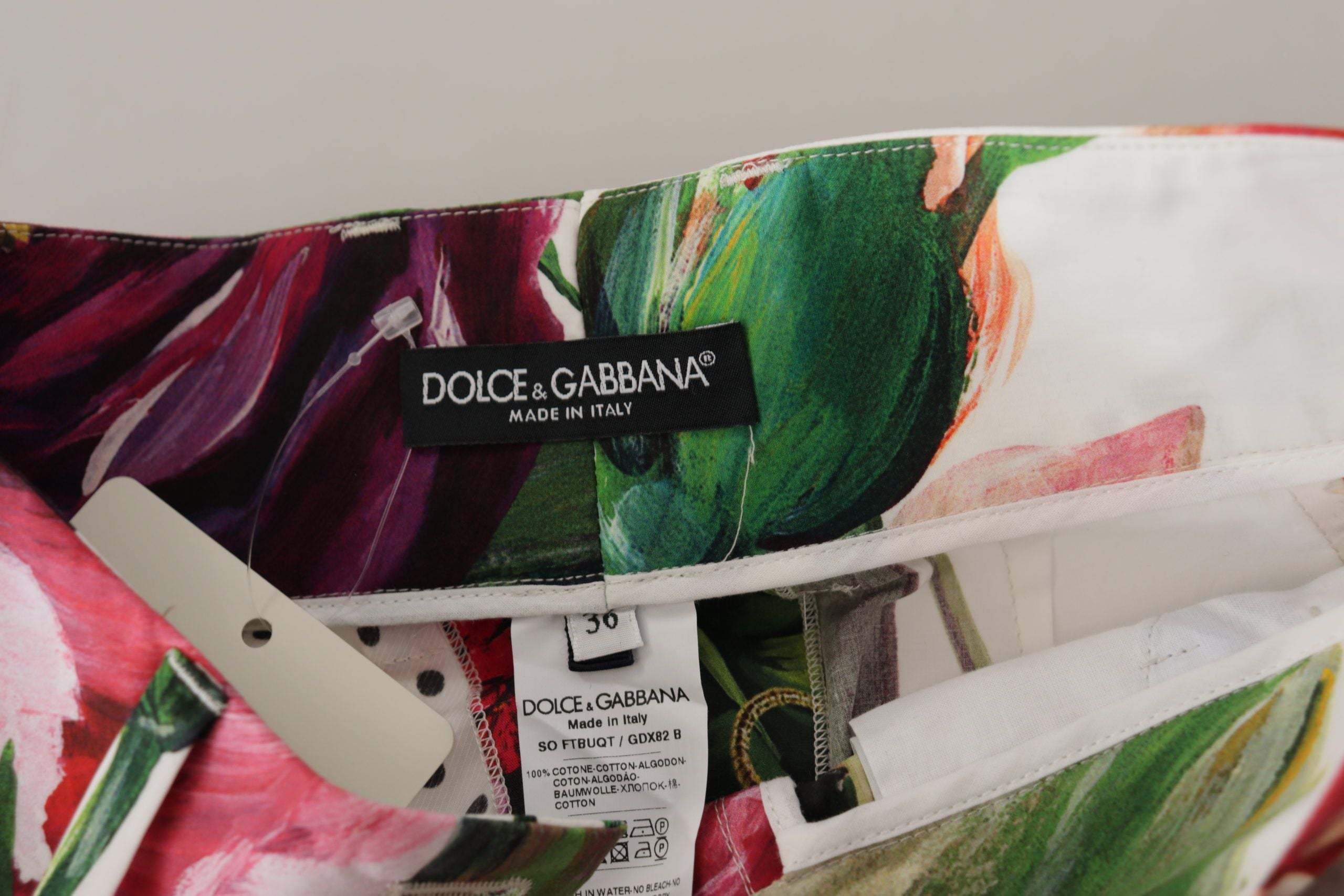 Dolce & Gabbana Multicolor High Waist Hot Pants Shorts-5