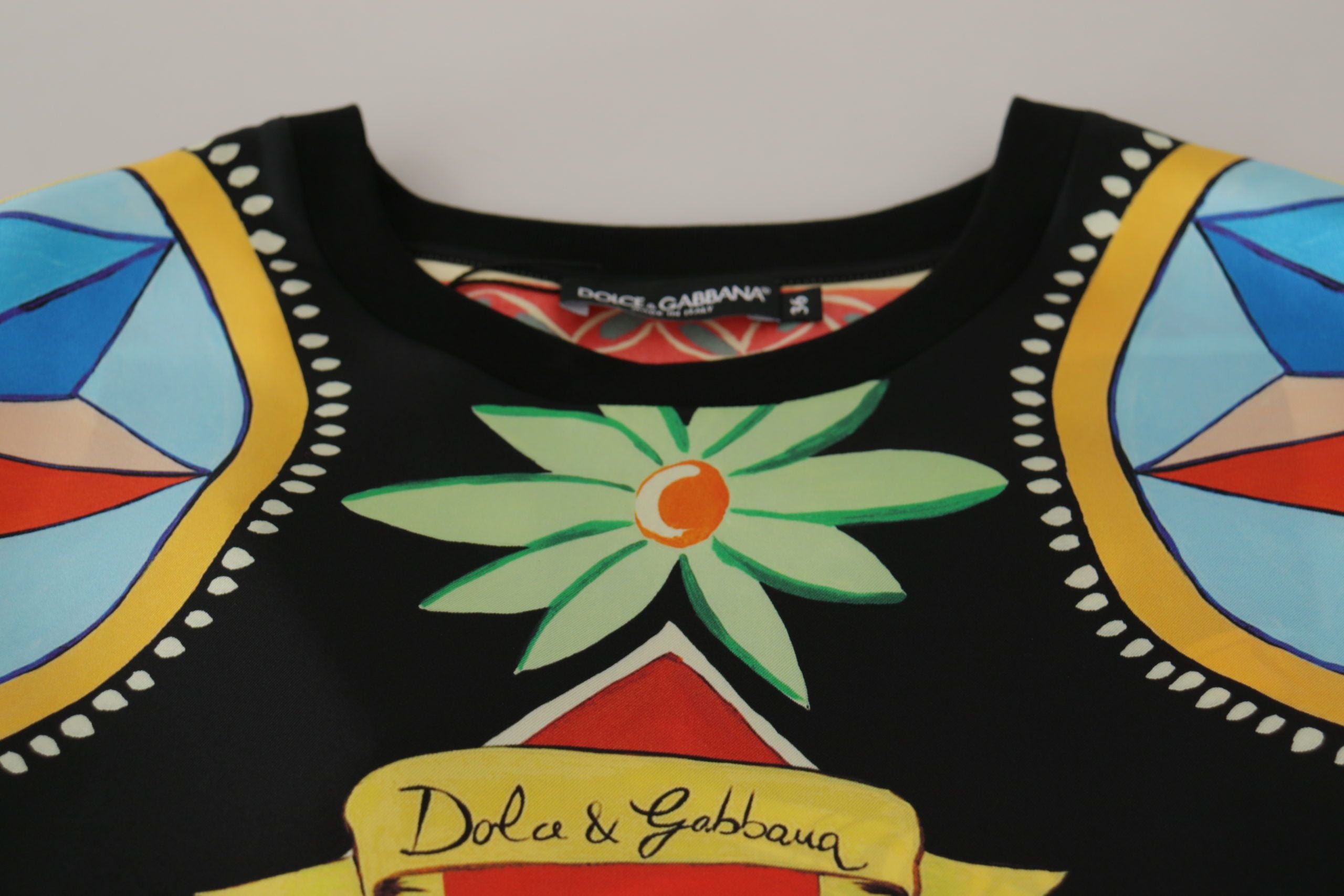 Dolce & Gabbana Camiseta De Seda Carretto Soldado Multicolor-3