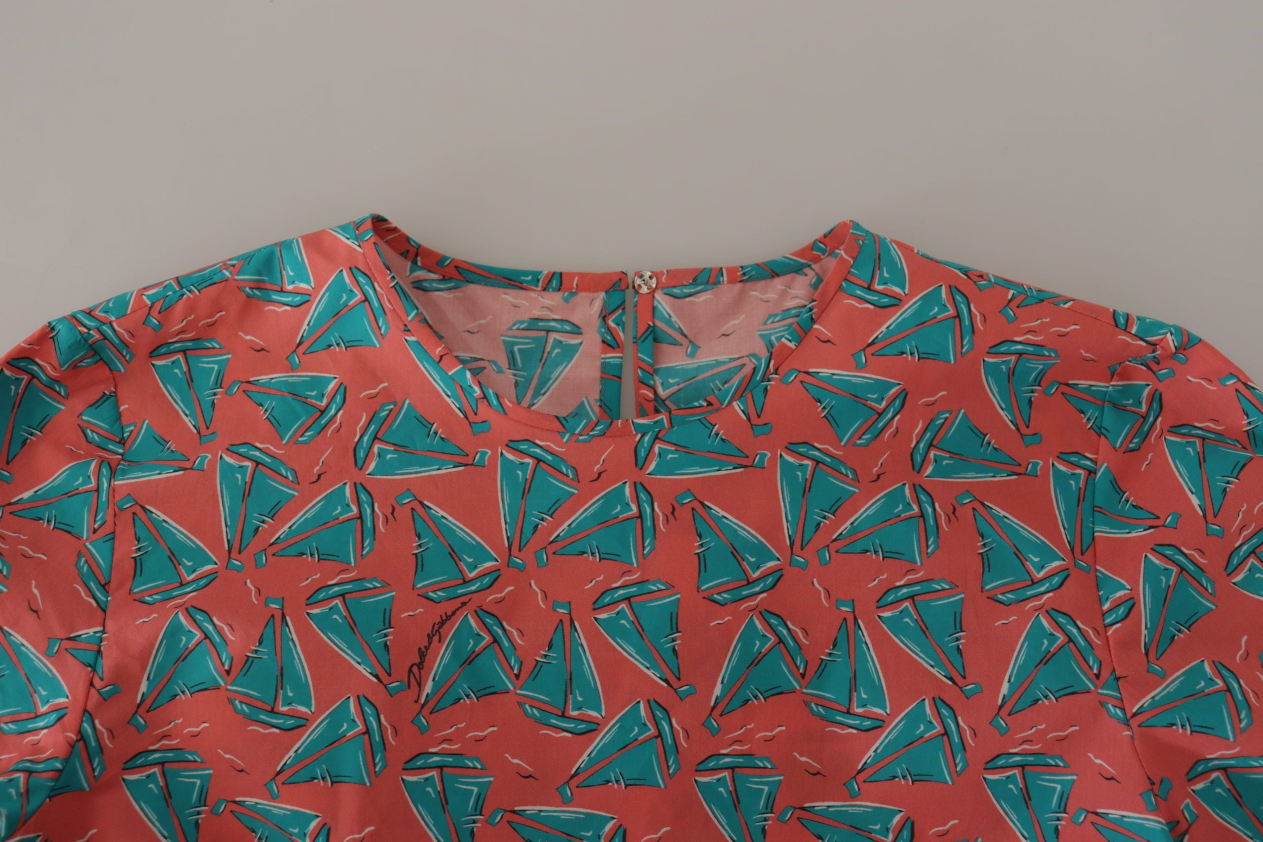 Dolce & Gabbana pink cotton T-shirt with sailboat print-3
