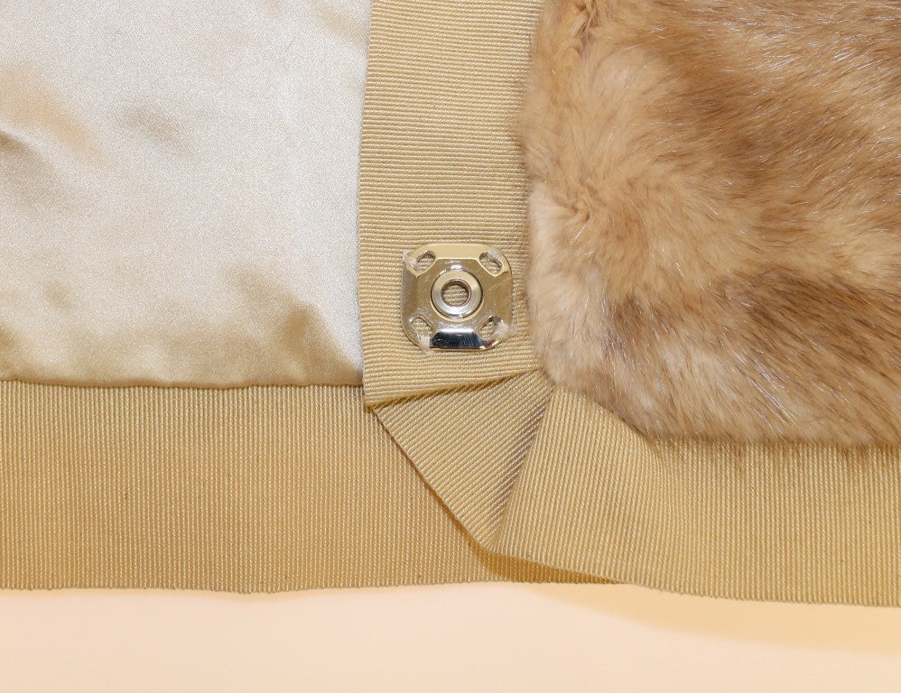 Dolce & Gabbana Beige MINK Fur Scarf Foulard Neck Wrap-4