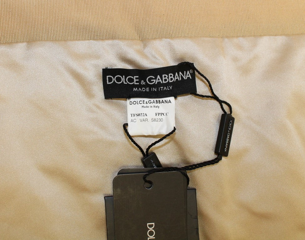 Dolce & Gabbana Beige MINK Fur Scarf Foulard Neck Wrap-6