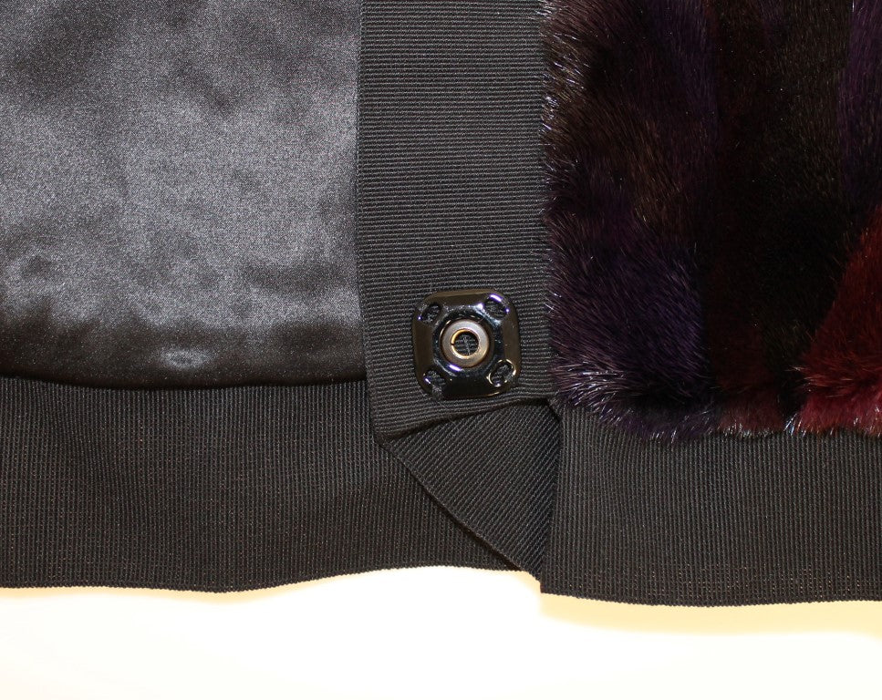 Dolce & Gabbana Purple MINK Fur Scarf Foulard Neck Wrap-4
