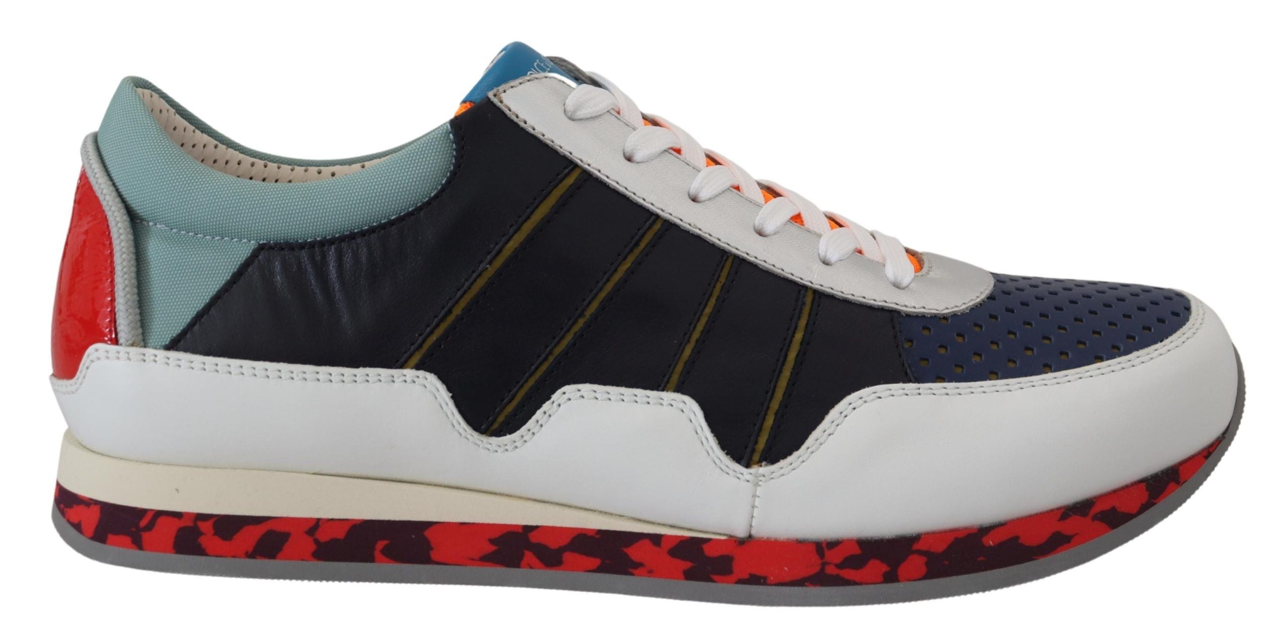 Dolce & Gabbana Multicolor Leather Sport Low Top Sneakers-1