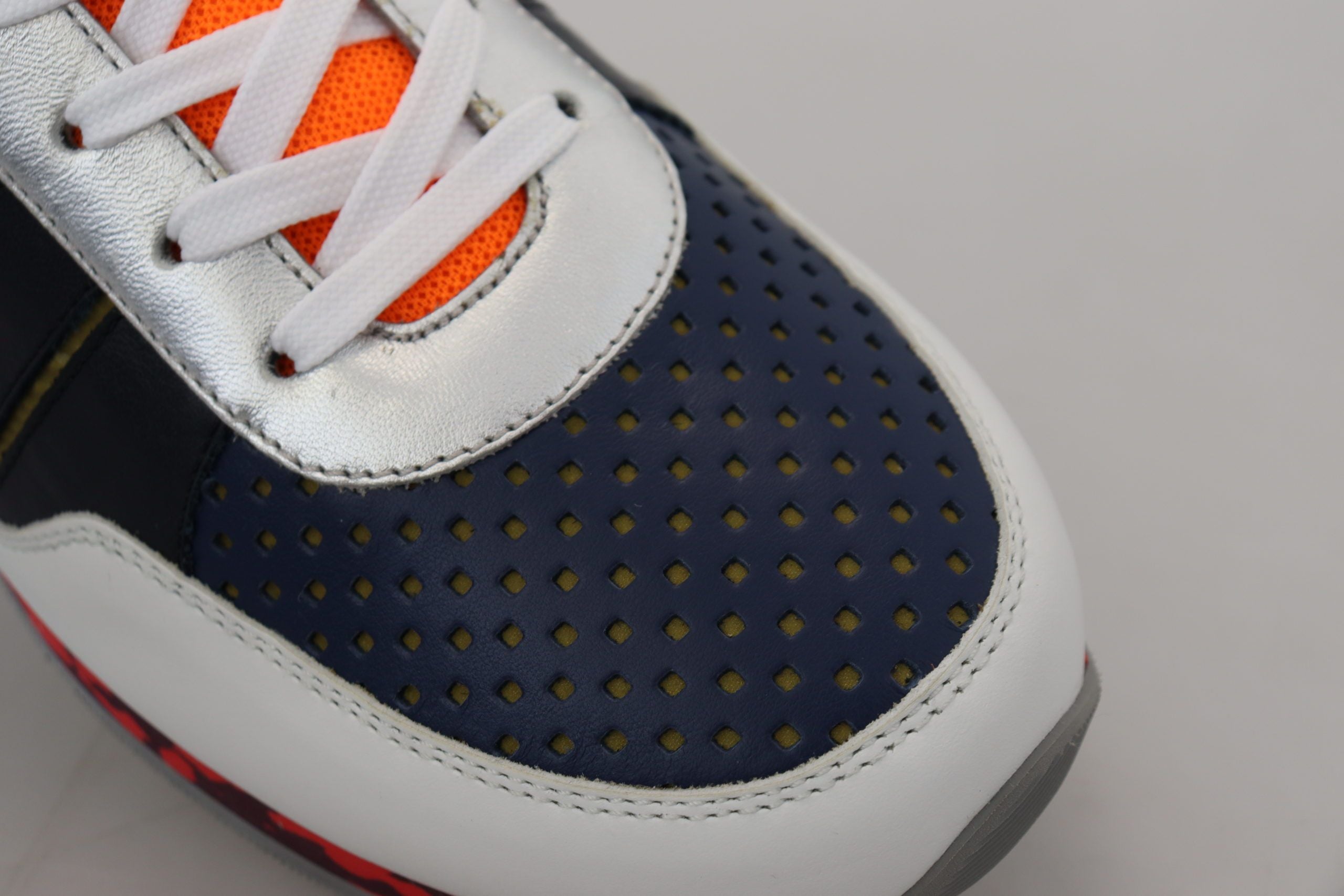 Dolce & Gabbana Multicolor Leather Sport Low Top Sneakers-8