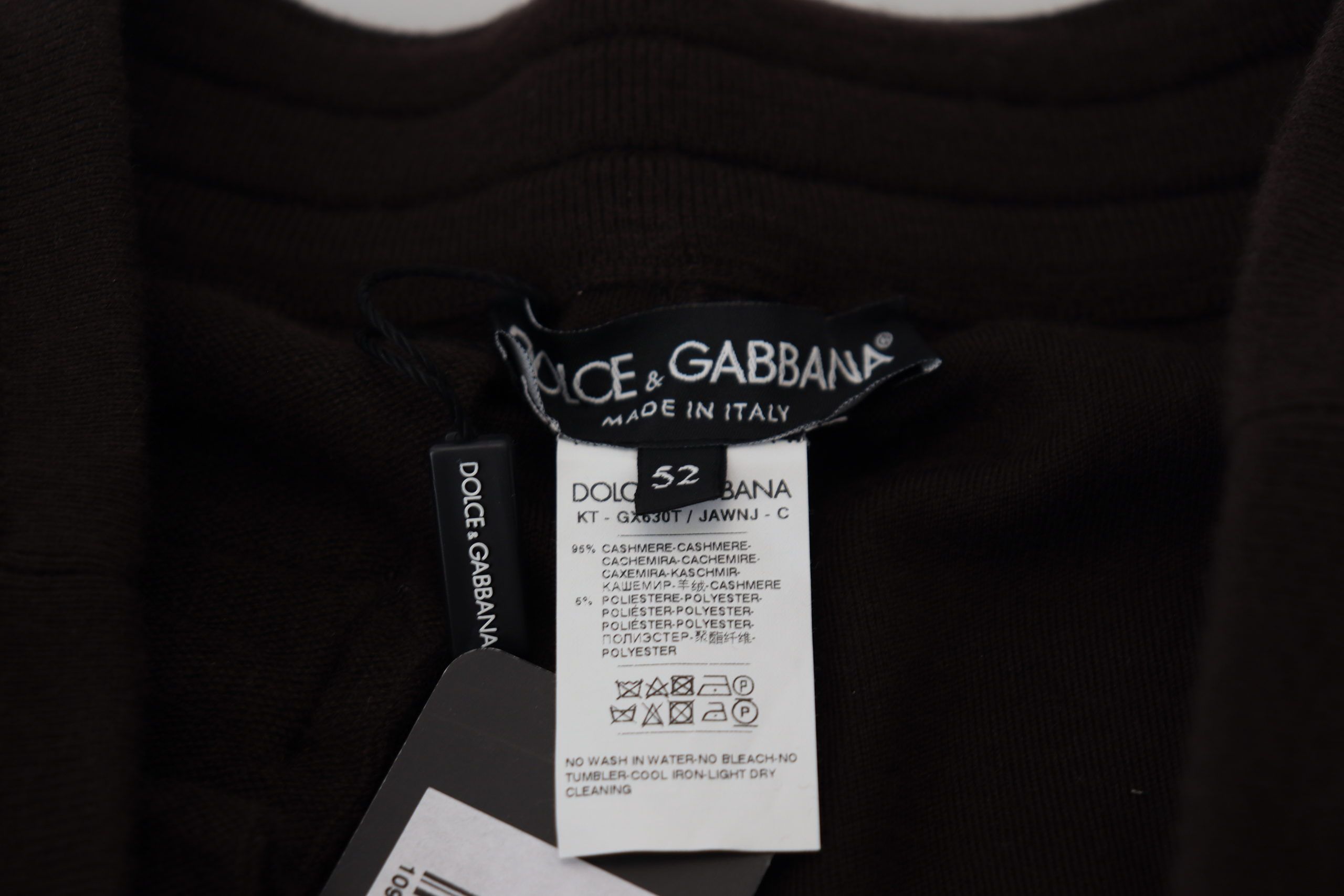 Dolce & Gabbana Brown Cashmere Trousers Drawstring Trousers-7