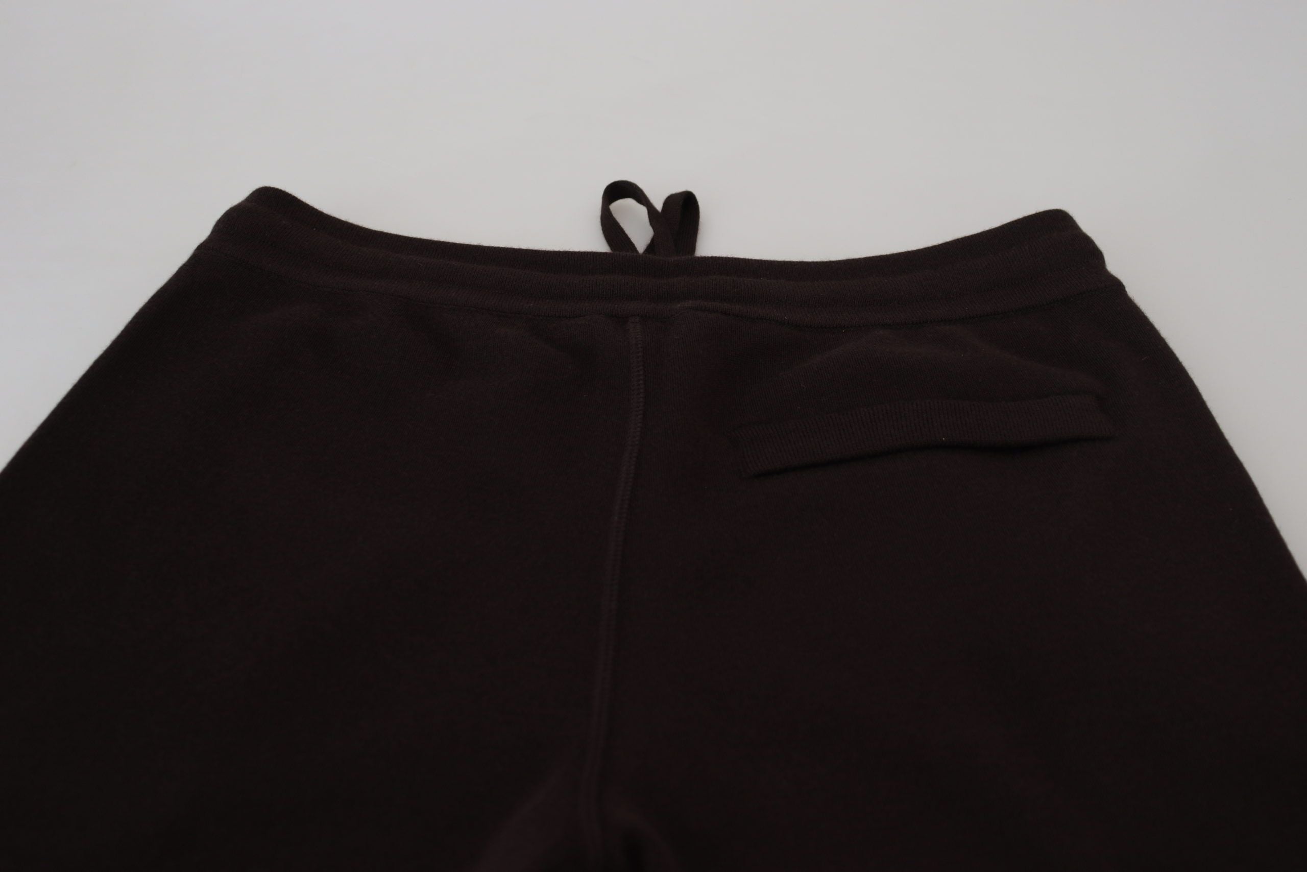 Dolce & Gabbana Brown Cashmere Trousers Drawstring Trousers-5