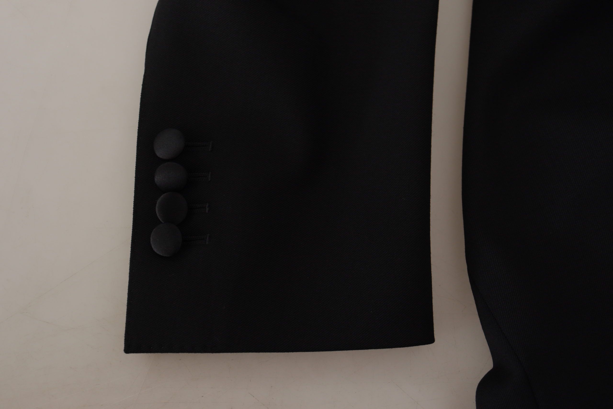Dolce & Gabbana Schwarzer doppelreihiger Mantel Blazer Jacke-7