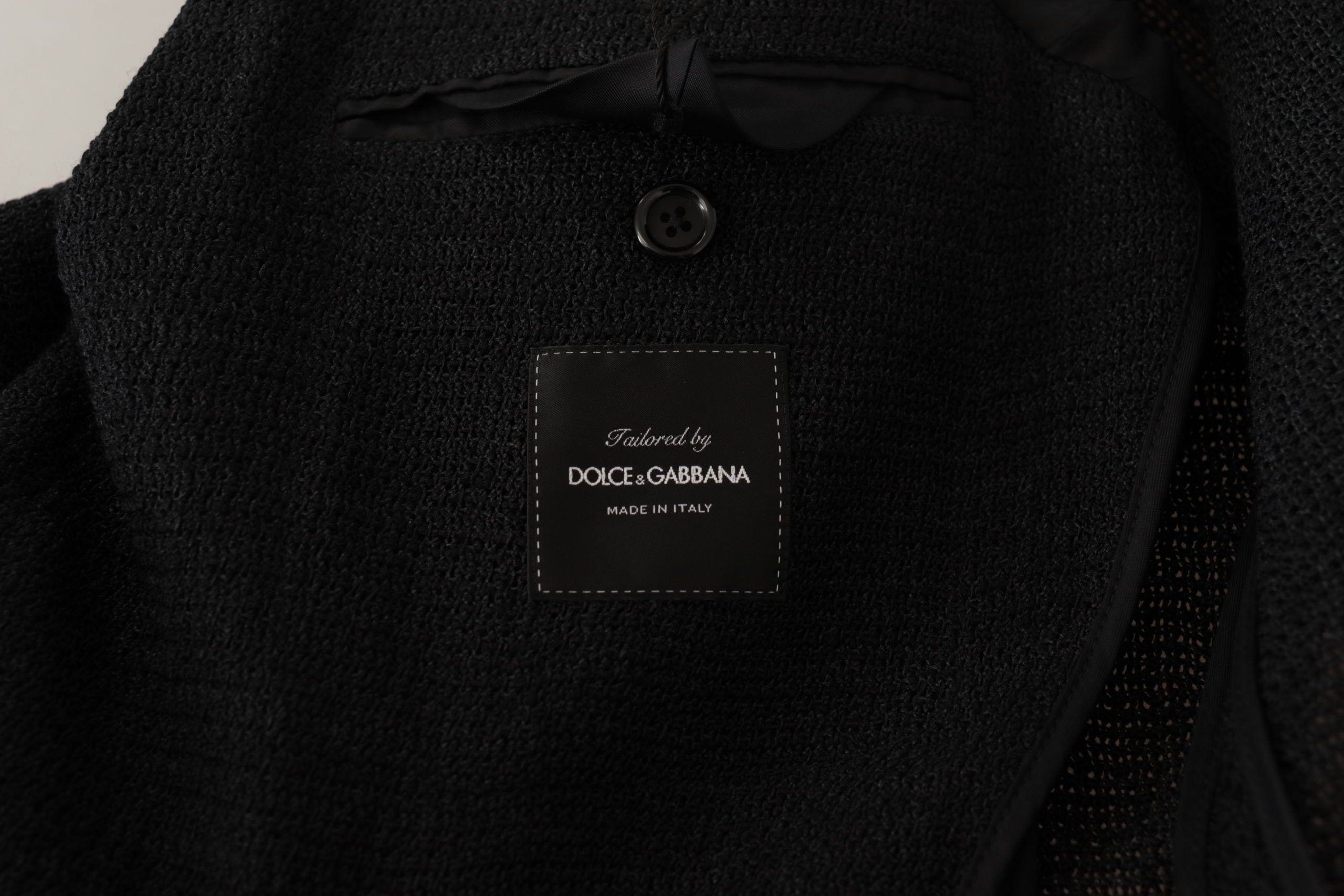 Dolce & Gabbana Black Single-Breasted Coat Men's Blazer-8