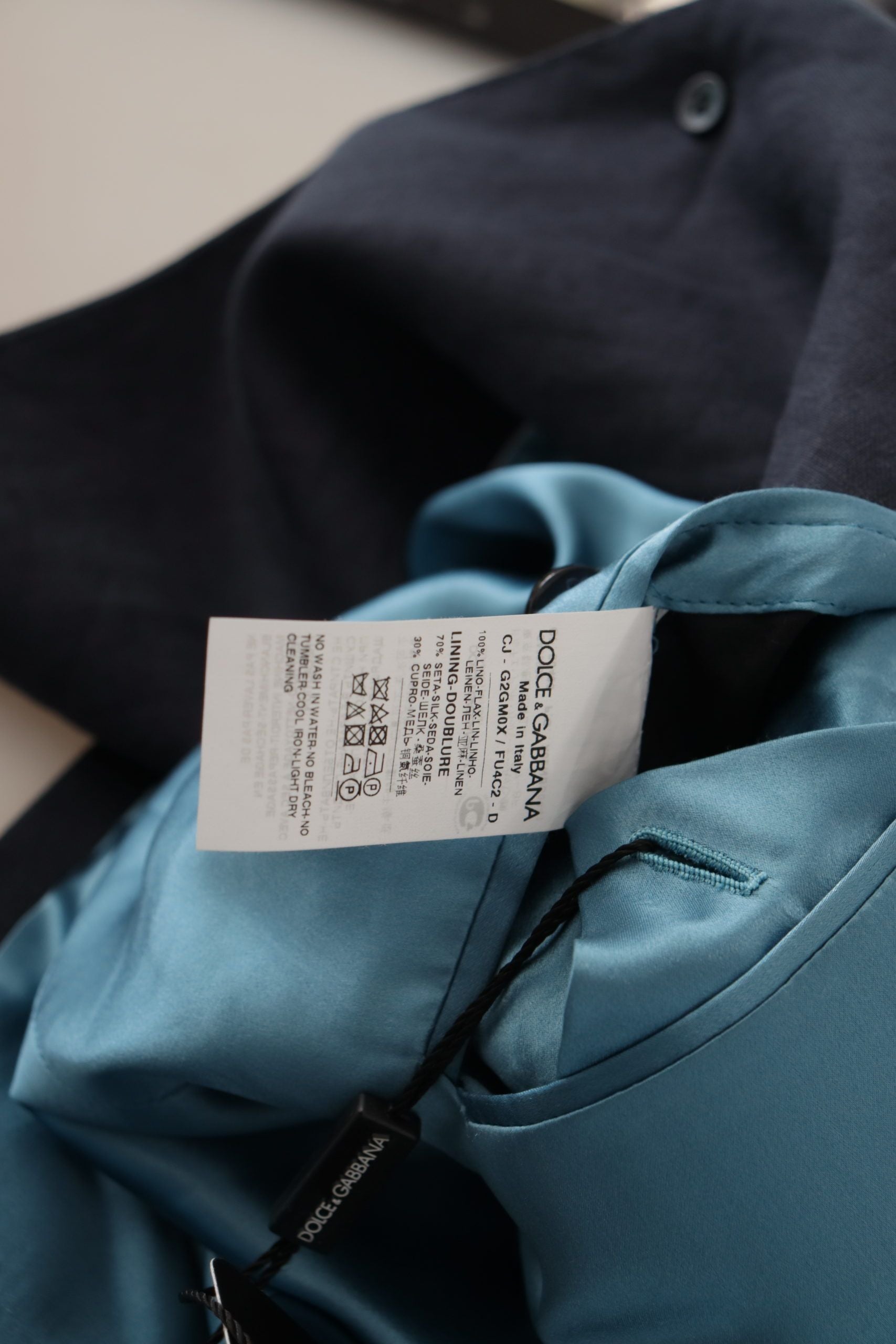 Dolce & Gabbana Chaqueta abrigo azul oscuro ALTA SARTORIA Blazer-8
