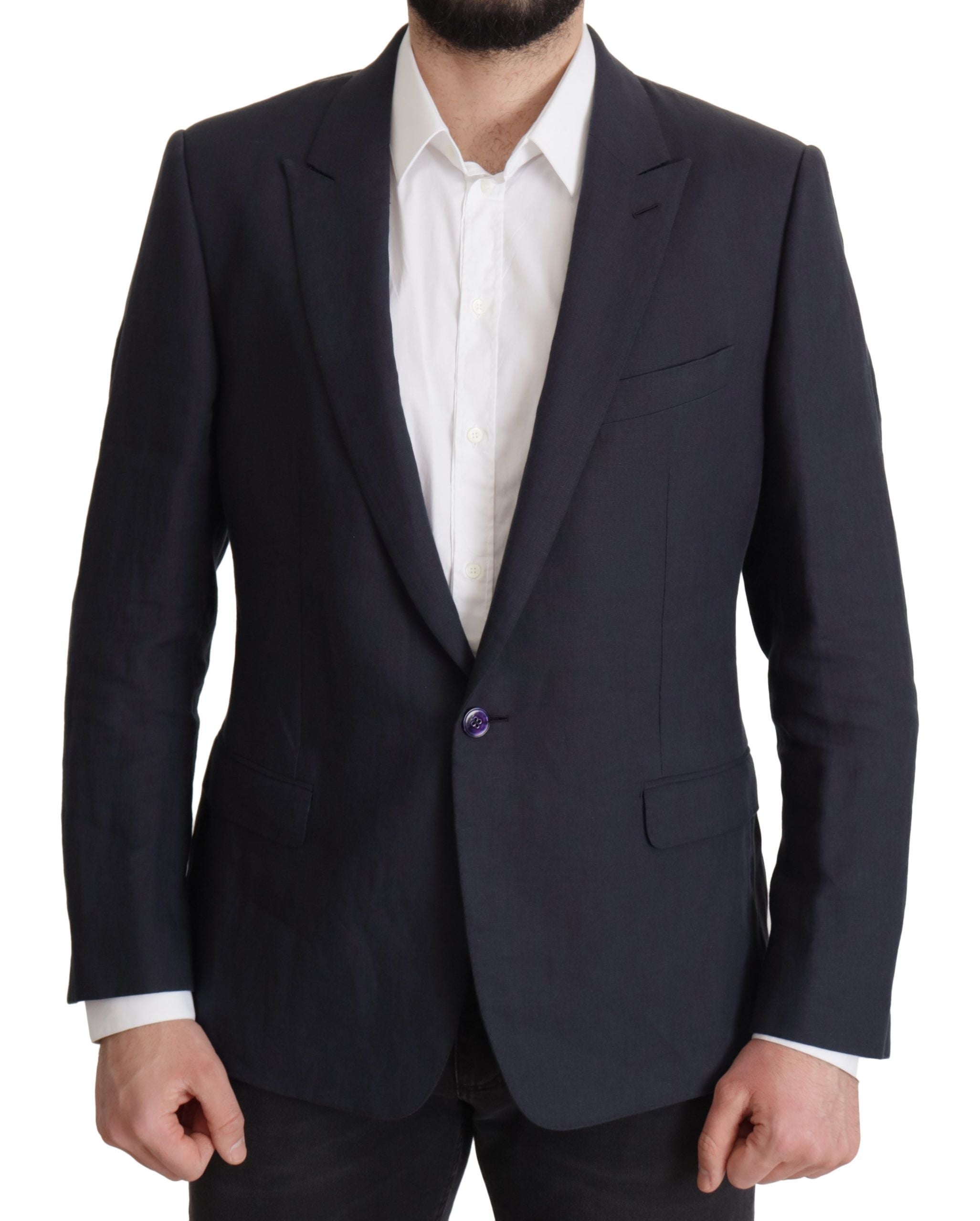 Dolce & Gabbana Chaqueta abrigo azul oscuro ALTA SARTORIA Blazer-1