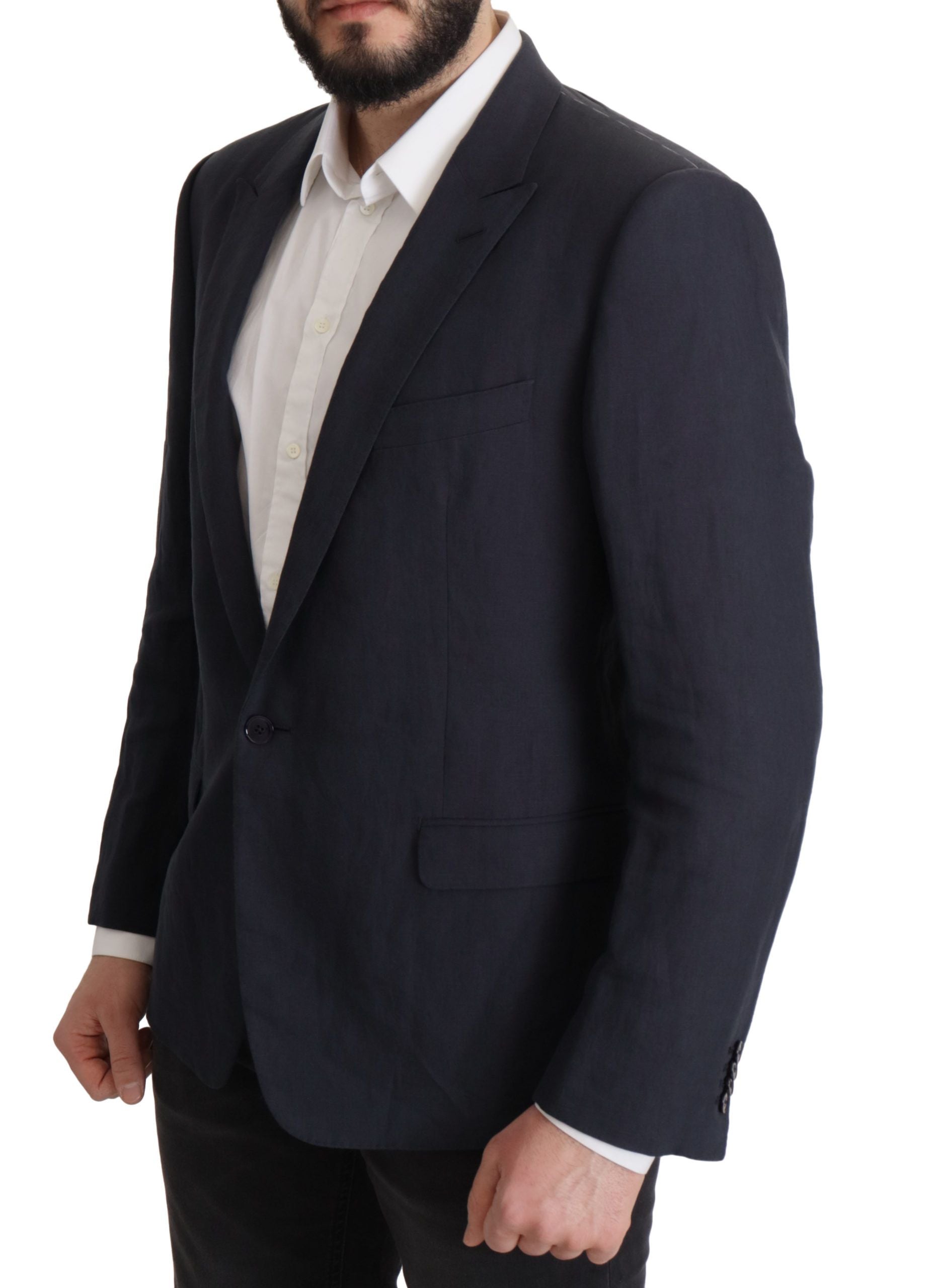 Dolce & Gabbana Chaqueta abrigo azul oscuro ALTA SARTORIA Blazer-3