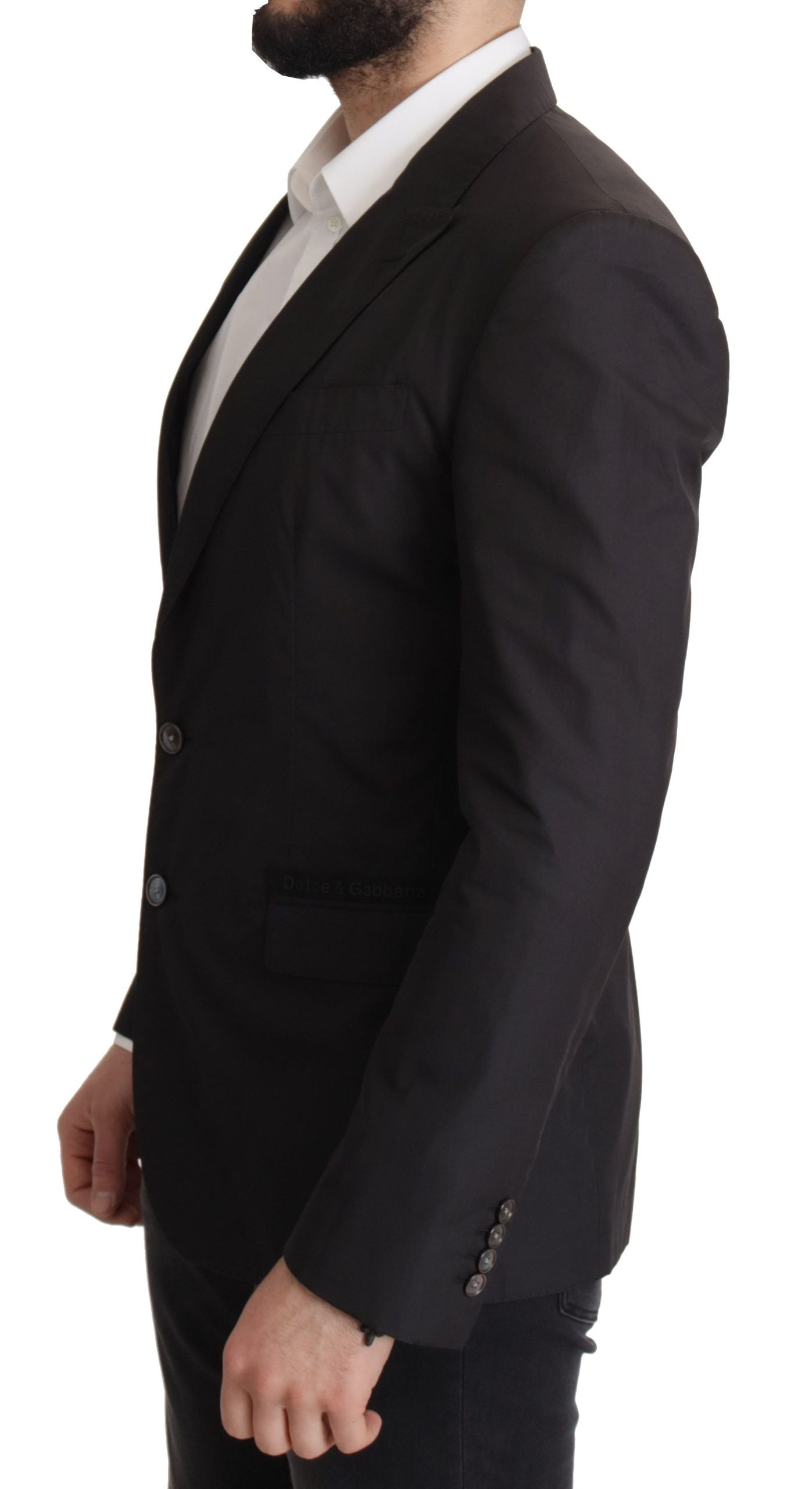 Dolce & Gabbana Schwarzer einreihiger TAORMINA-Blazer-4
