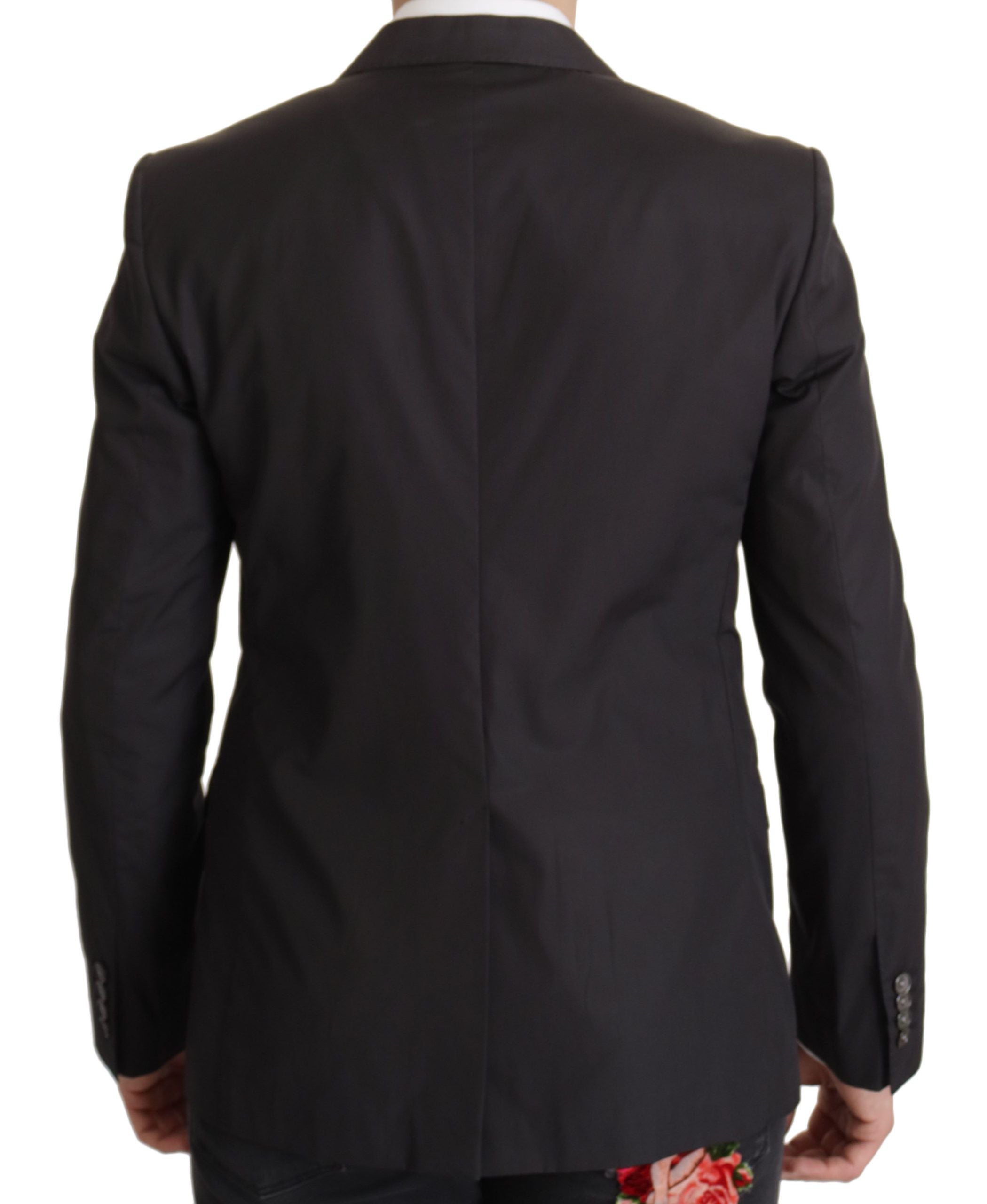 Dolce & Gabbana Schwarzer einreihiger TAORMINA-Blazer-5
