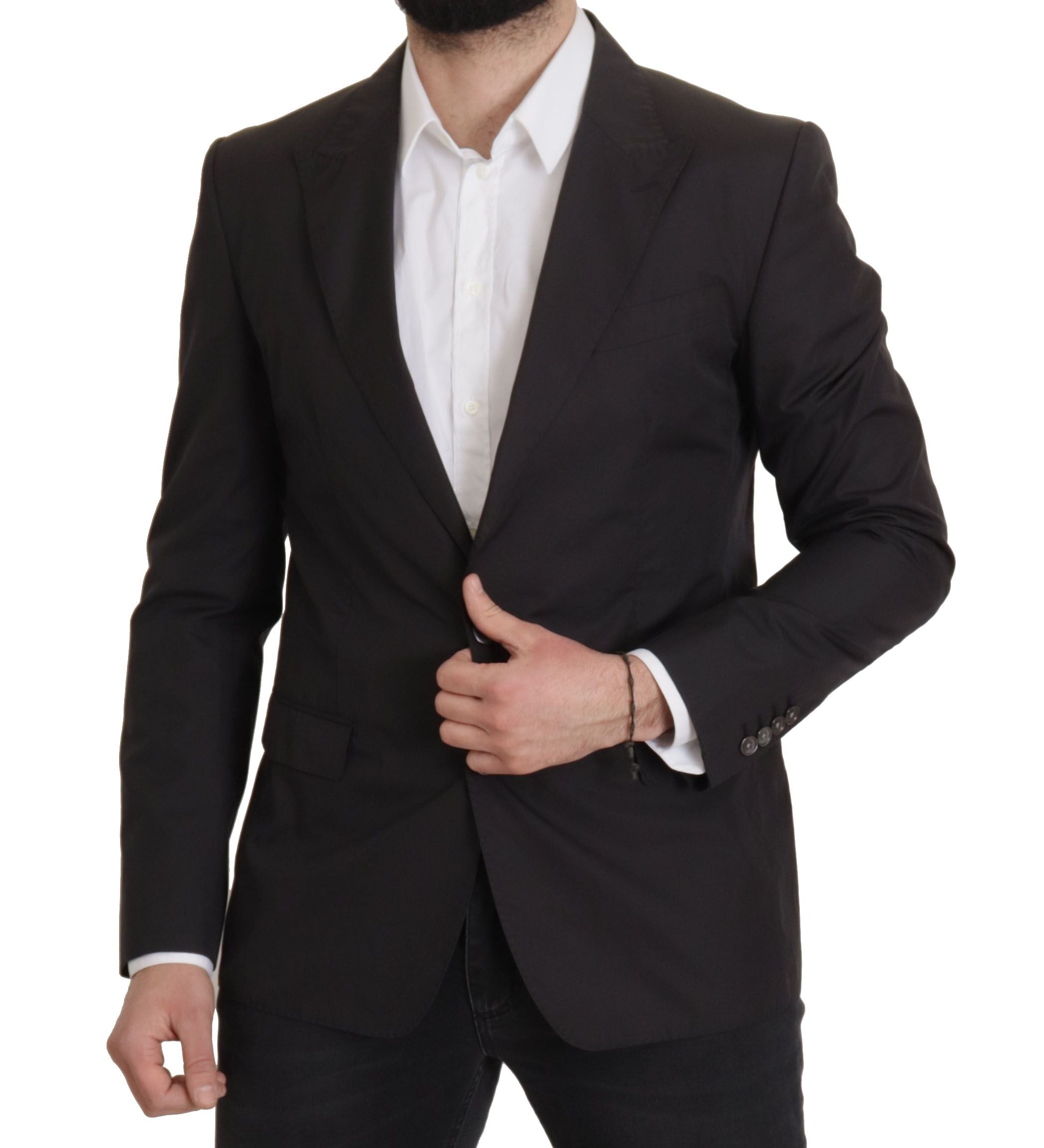 Dolce & Gabbana Schwarzer einreihiger TAORMINA-Blazer-3