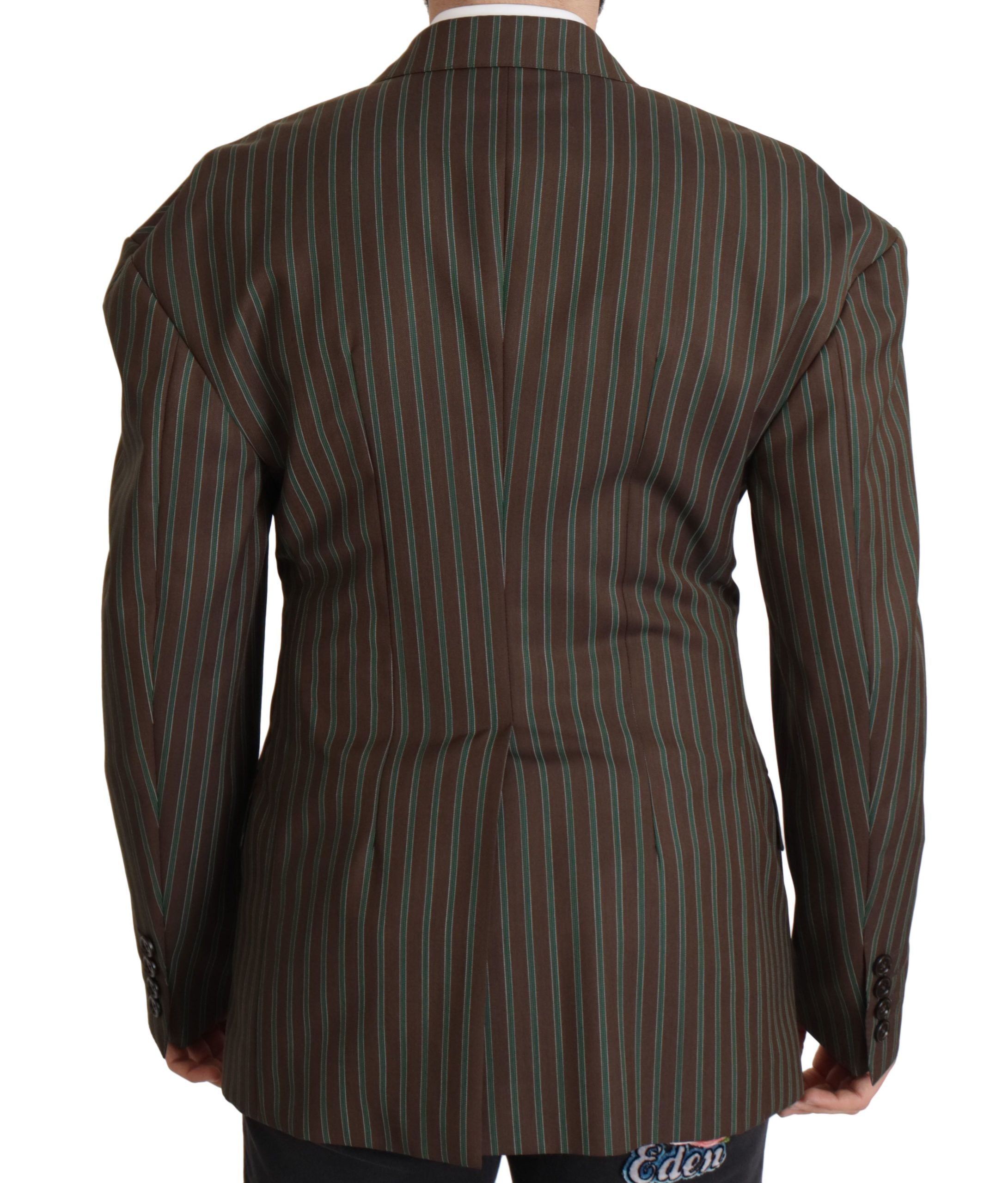 Dolce & Gabbana Mehrfarbig gestreifter doppelreihiger Blazer-2