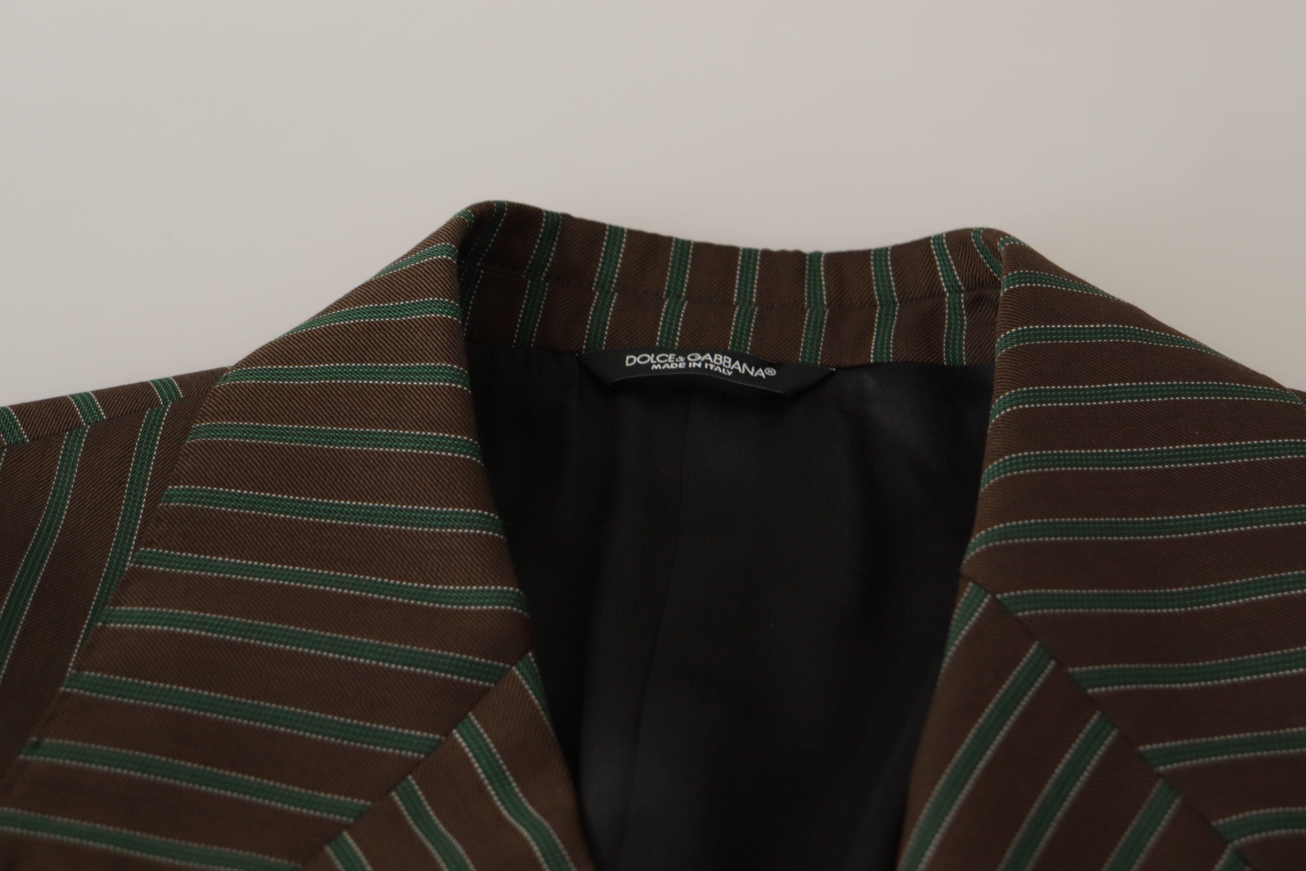 Dolce & Gabbana Mehrfarbig gestreifter doppelreihiger Blazer-6