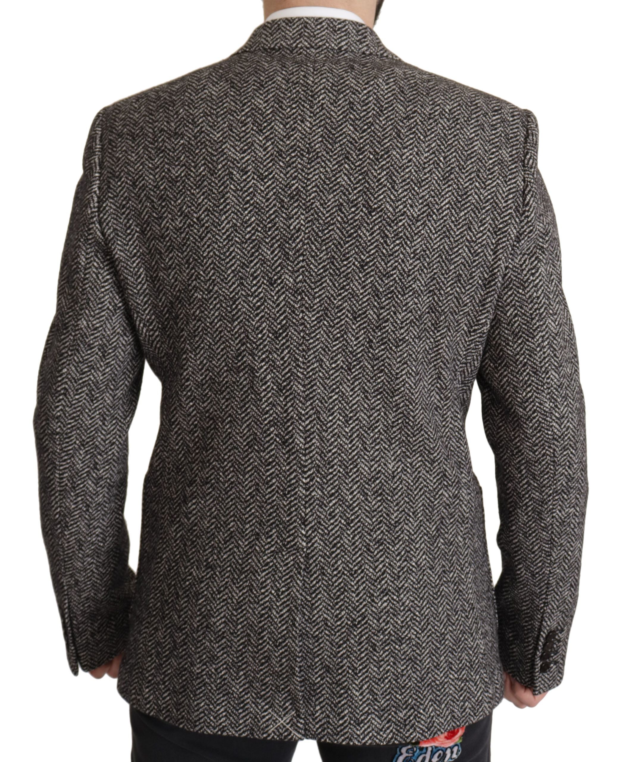 Dolce & Gabbana Grey single-breasted fantasy blazer in cotton-2