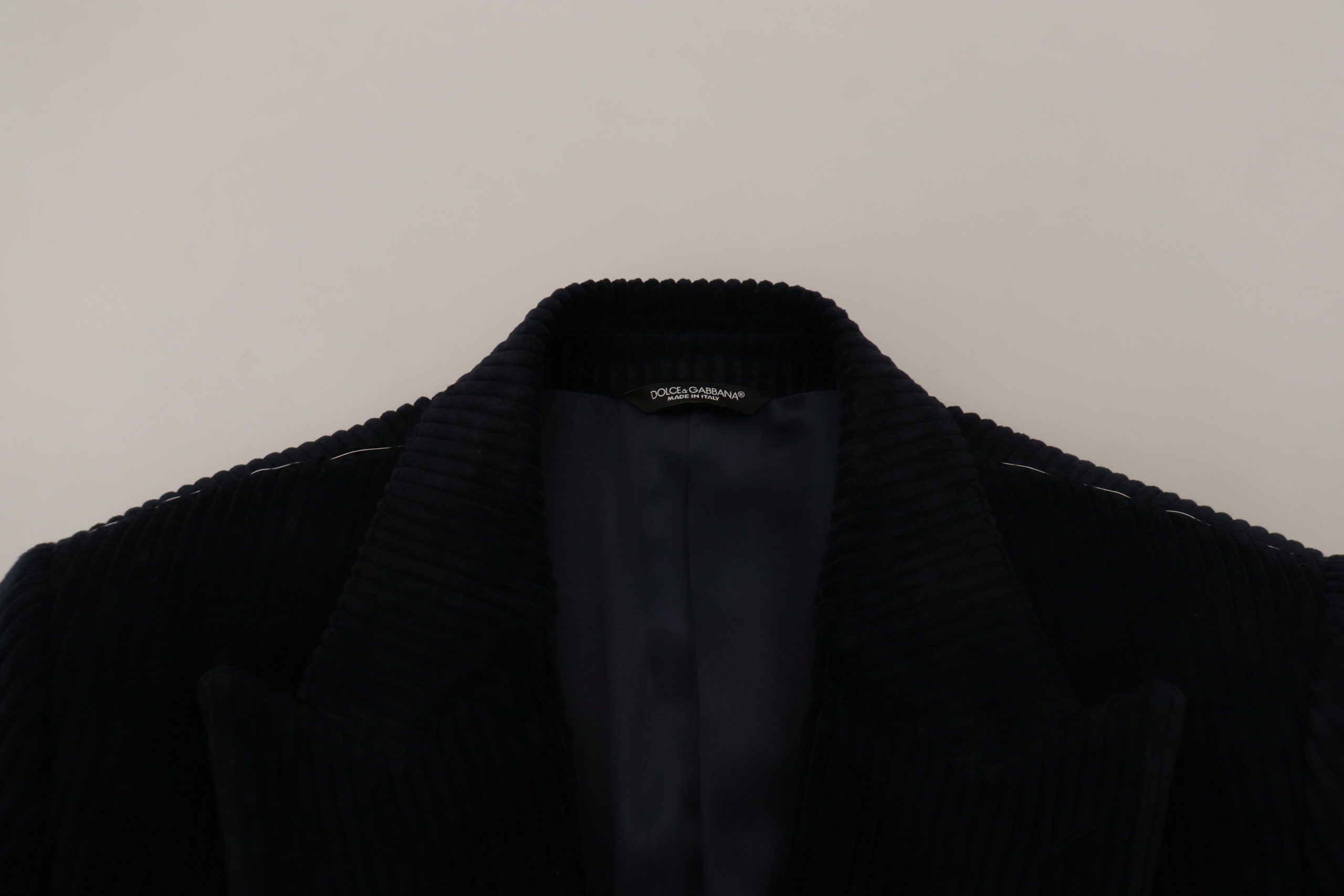 Dolce & Gabbana Black Cotton Cardigan Long Coat Men's Jacket-7