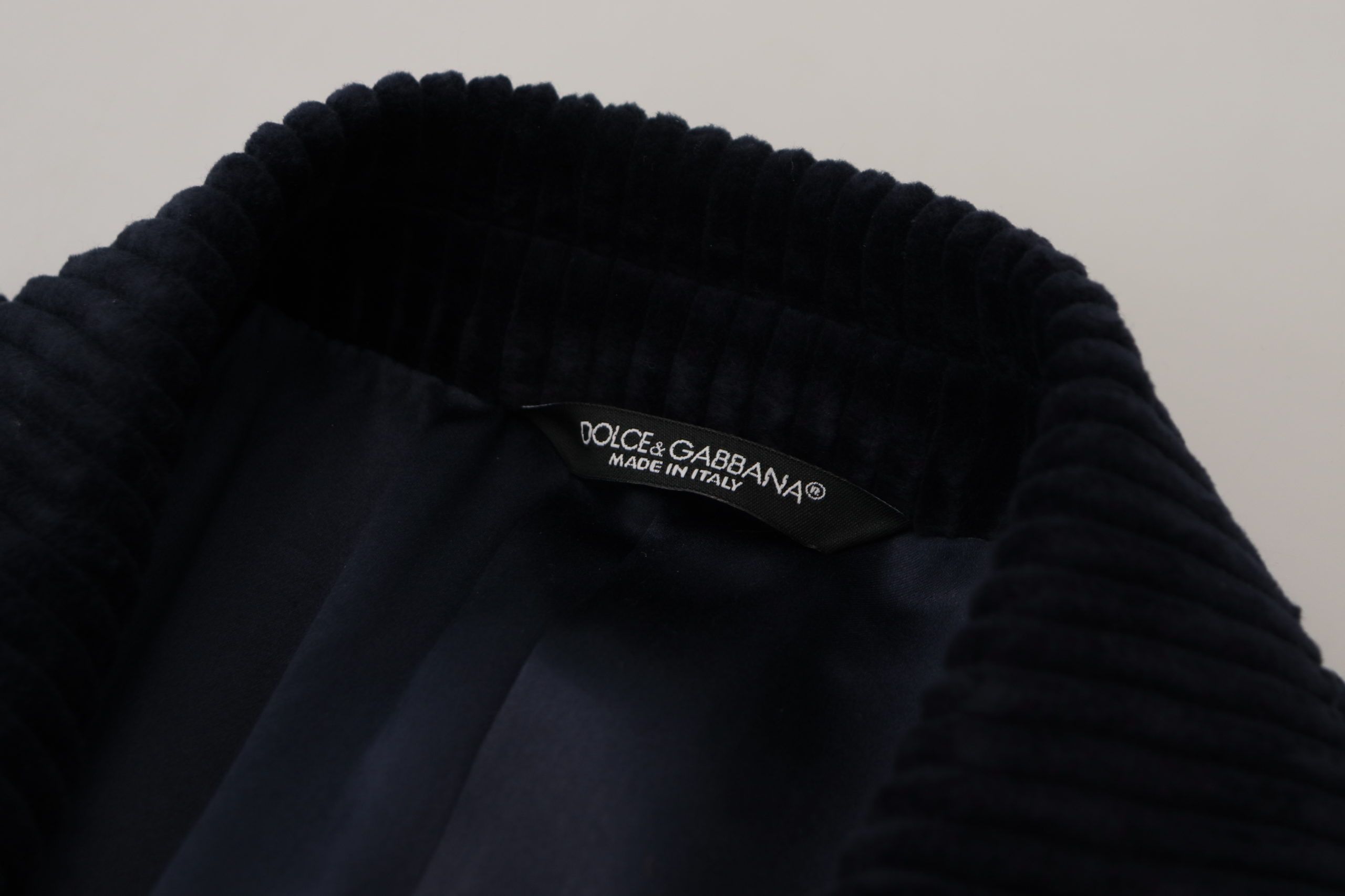 Dolce & Gabbana Black Cotton Cardigan Long Coat Men's Jacket-8