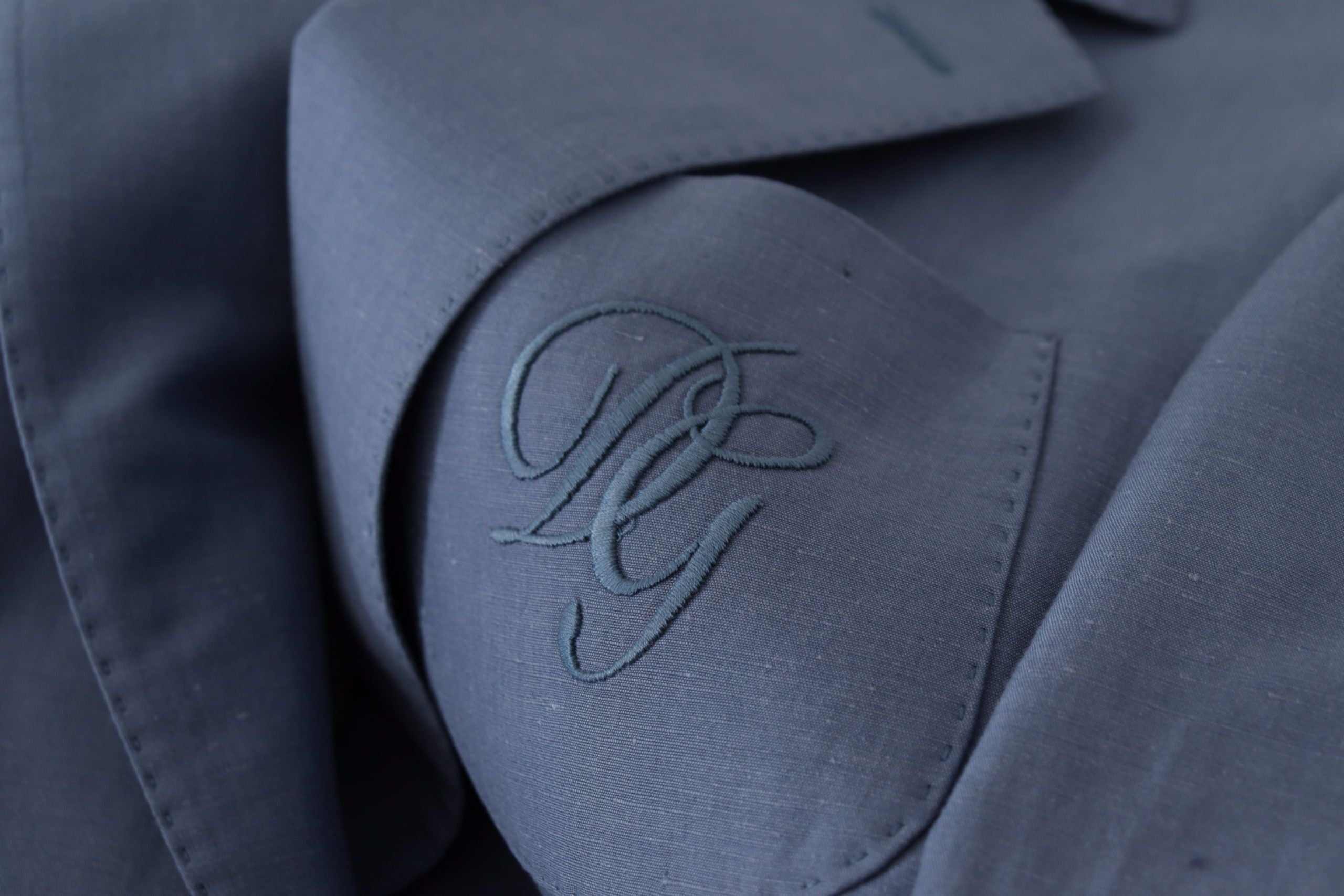 Chaqueta blazer azul de botonadura sencilla con logotipo de Dolce & Gabbana-8