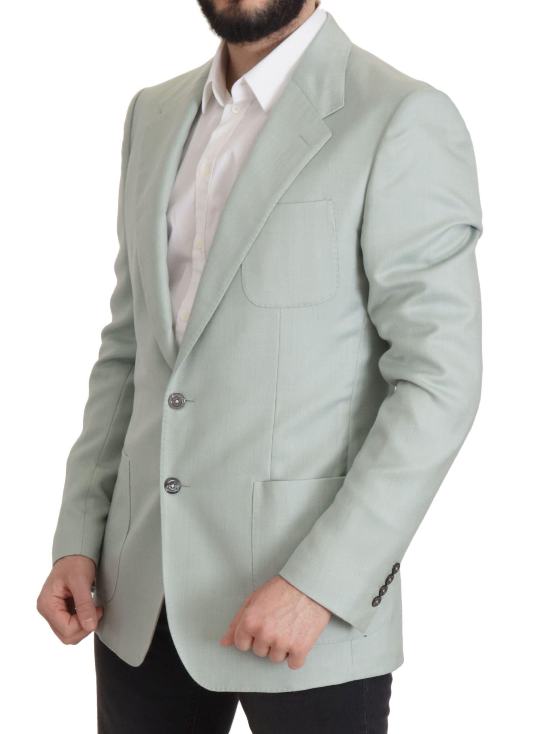 Dolce & Gabbana Green Cashmere Jacket Blazer-5