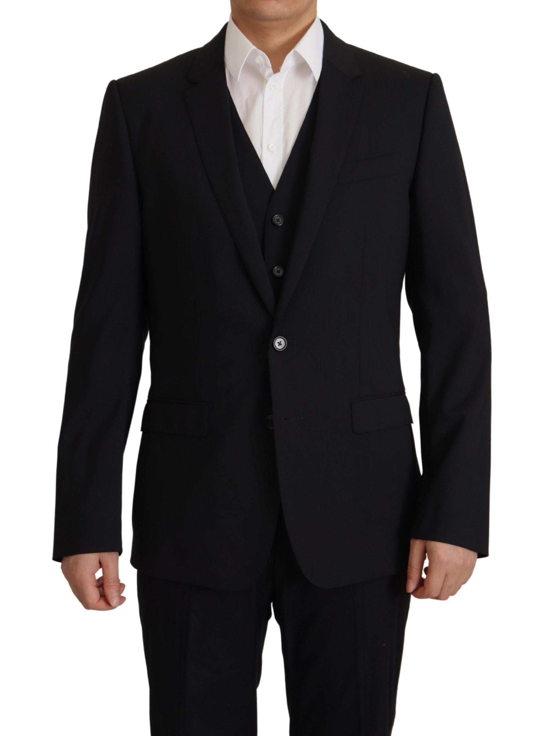 Dolce & Gabbana Schwarze Jacke Weste 2 Stück MARTINI Blazer-1
