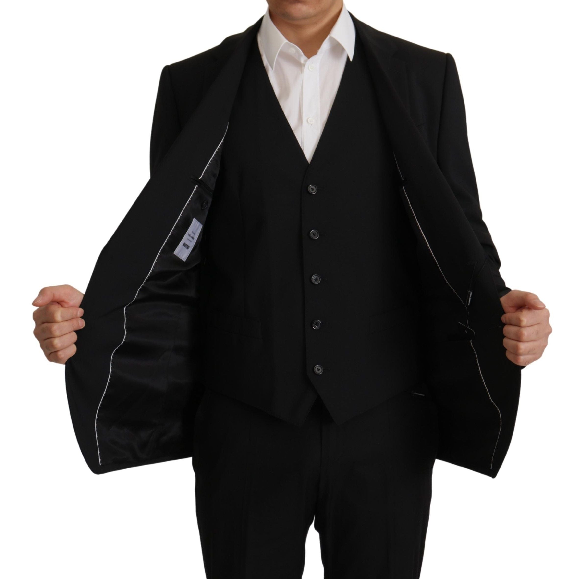 Dolce & Gabbana Schwarze Jacke Weste 2 Stück MARTINI Blazer-5