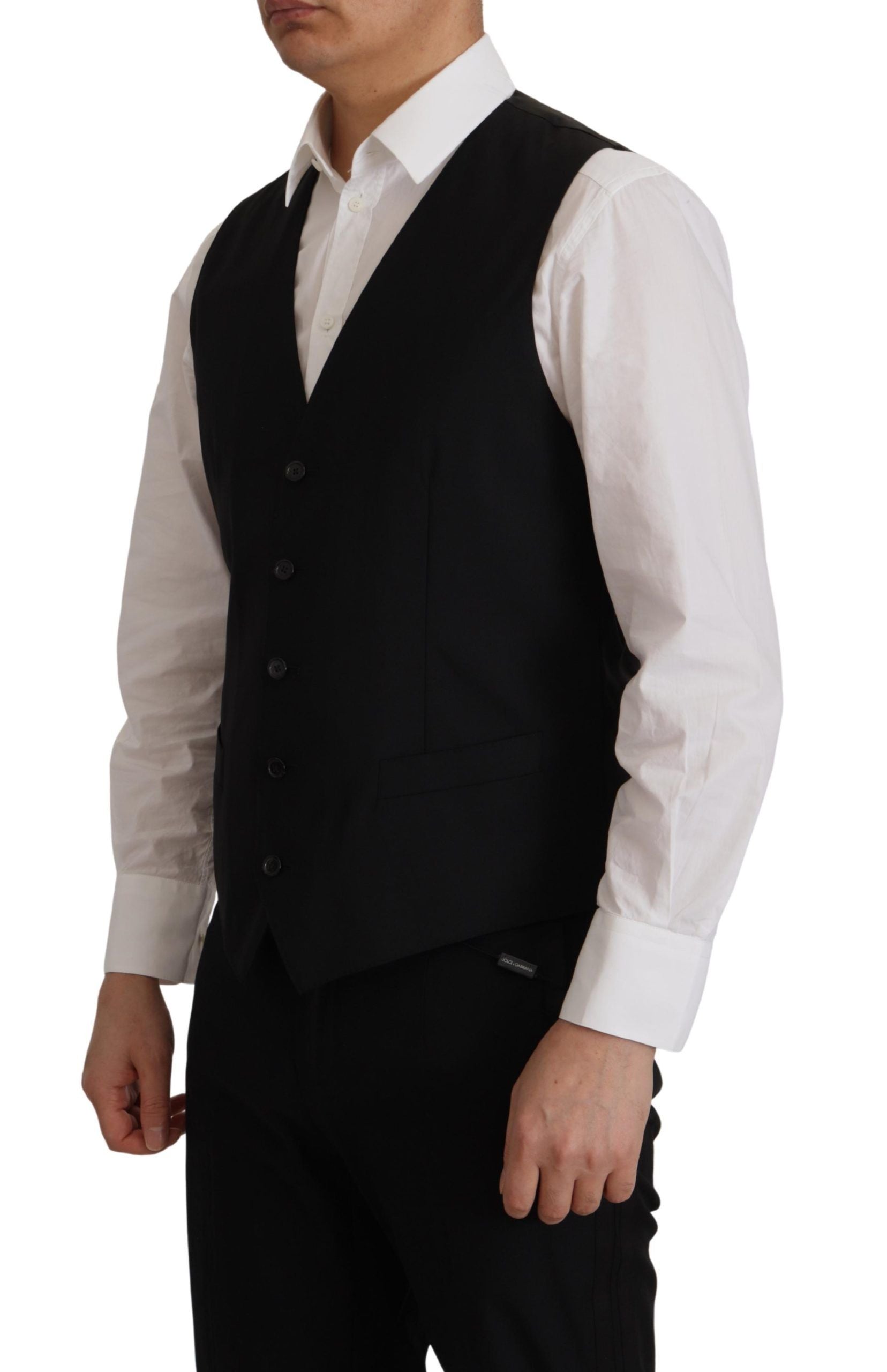 Dolce & Gabbana Schwarze Jacke Weste 2 Stück MARTINI Blazer-7