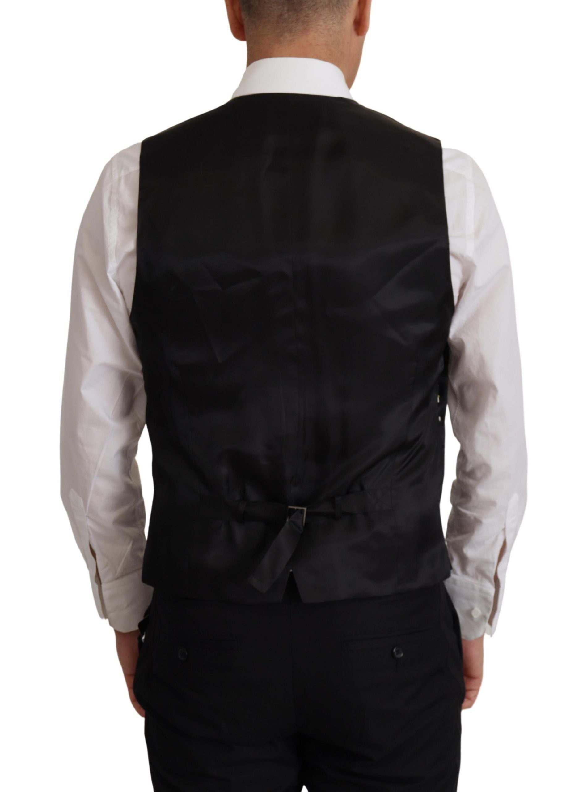 Dolce & Gabbana Schwarze Jacke Weste 2 Stück MARTINI Blazer-8