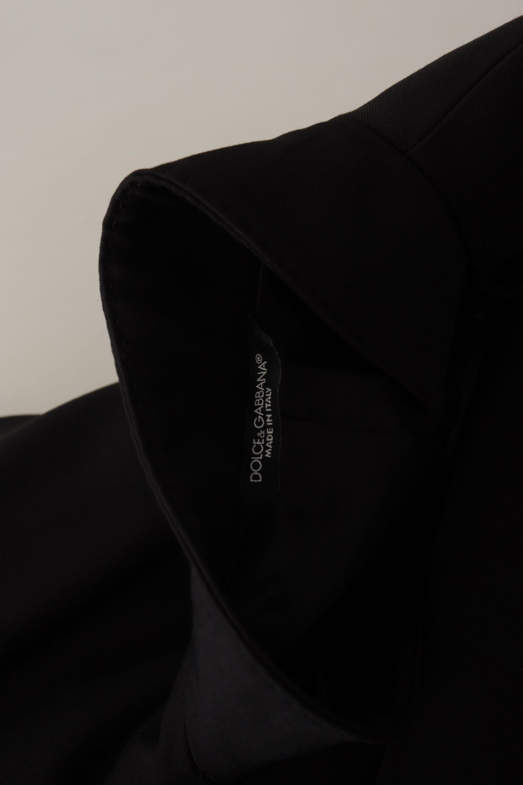 Dolce & Gabbana Black Single-Breasted Wool Jacket Blazer-7