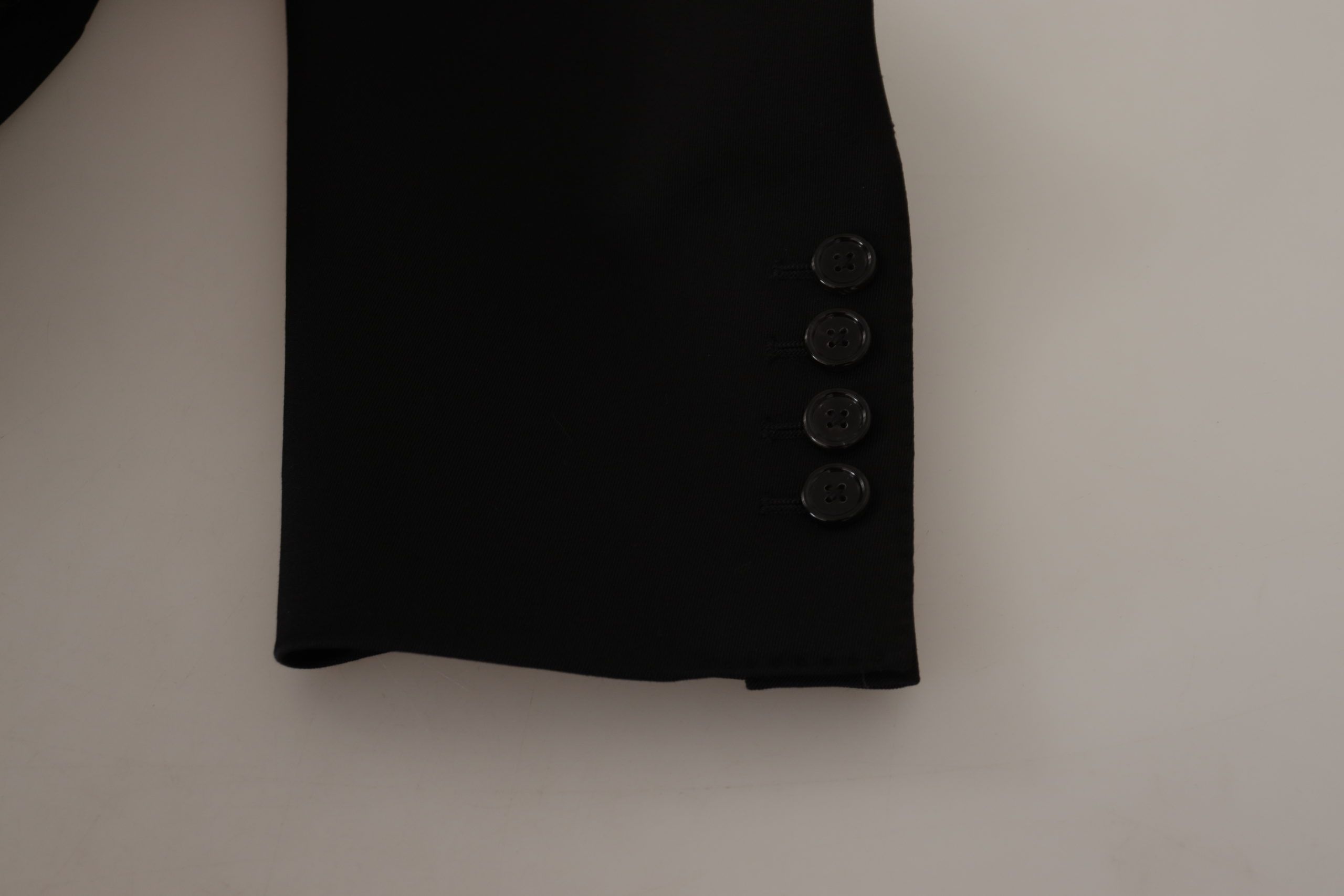 Dolce & Gabbana Black Single-Breasted Wool Jacket Blazer-8