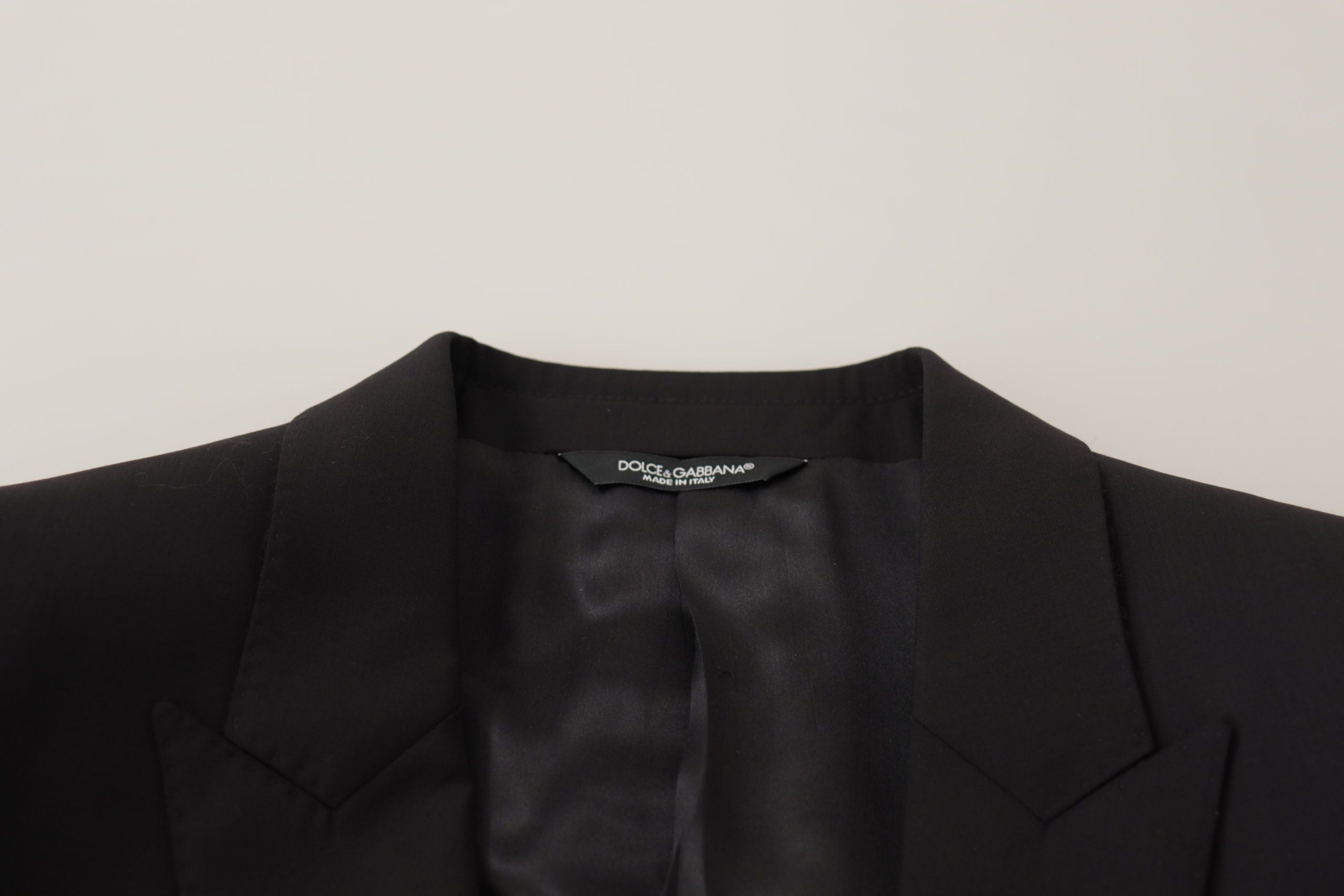 Dolce & Gabbana Black Single-Breasted Jacket MARTINI Blazer-7