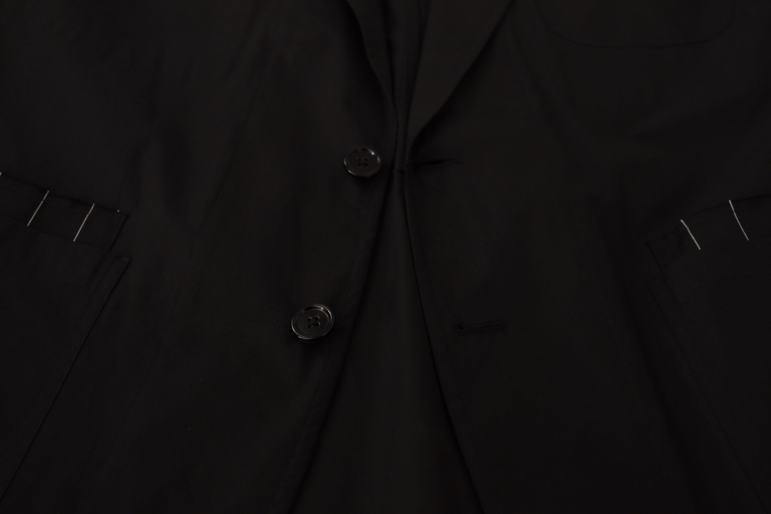 Dolce & Gabbana Black single-breasted cotton blazer jacket-6