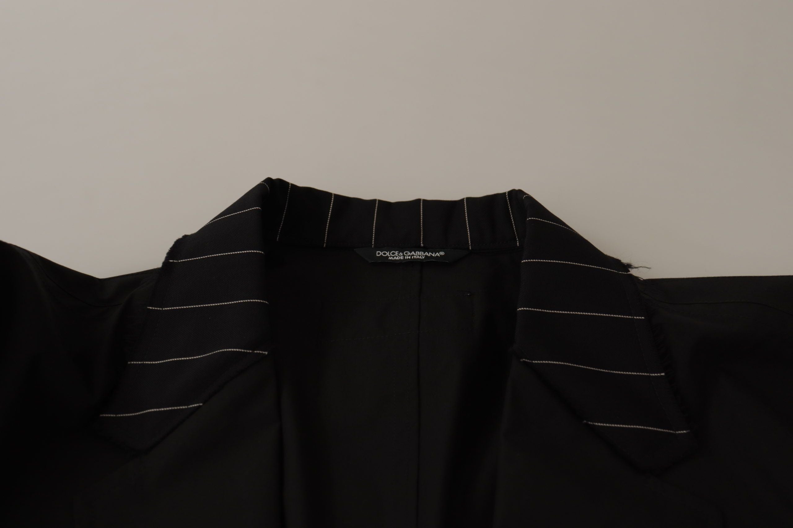Dolce & Gabbana Black single-breasted cotton blazer jacket-7