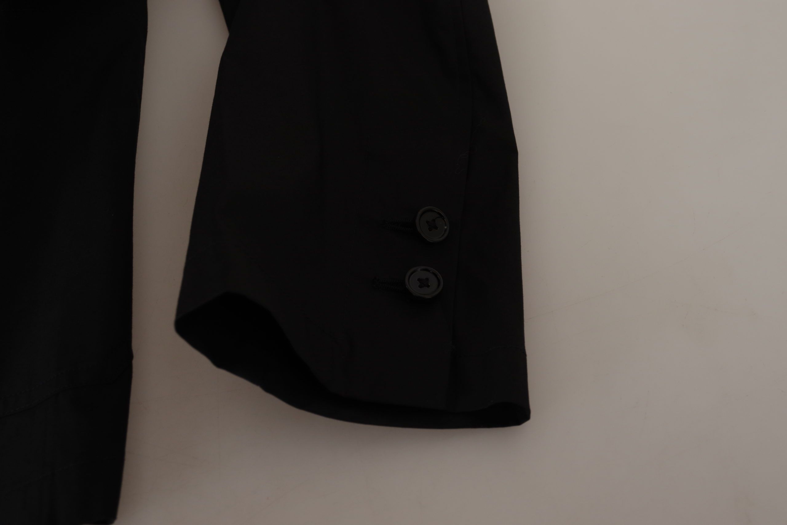 Dolce & Gabbana Black single-breasted cotton blazer jacket-8