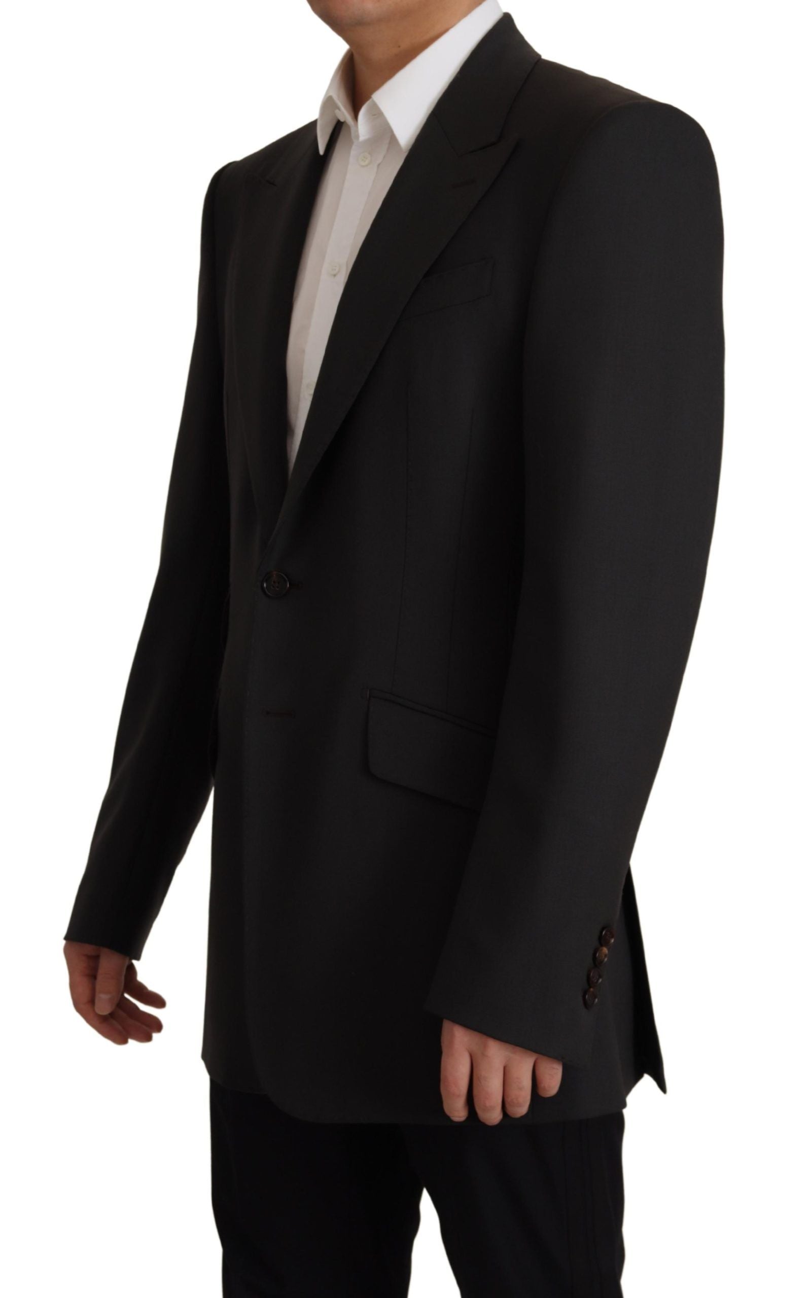 Dolce & Gabbana Black single-breasted wool blazer-4