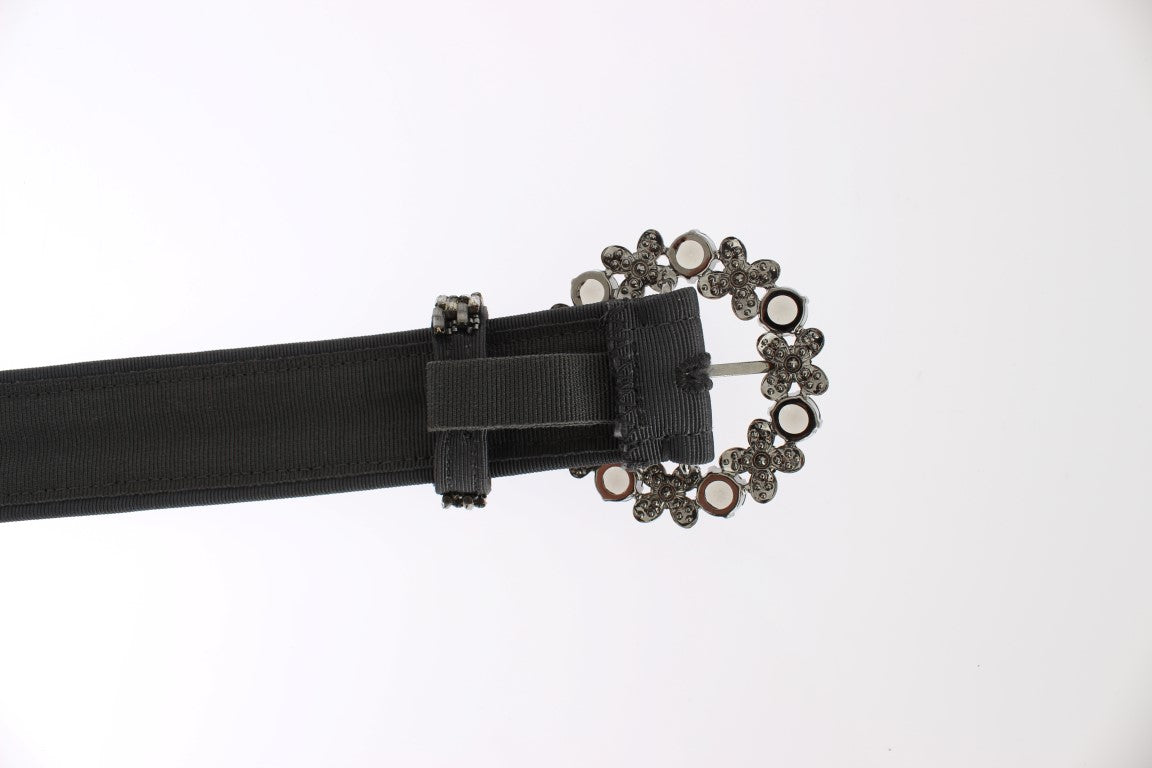 Dolce & Gabbana sequined waist belt with crystal buckle-5