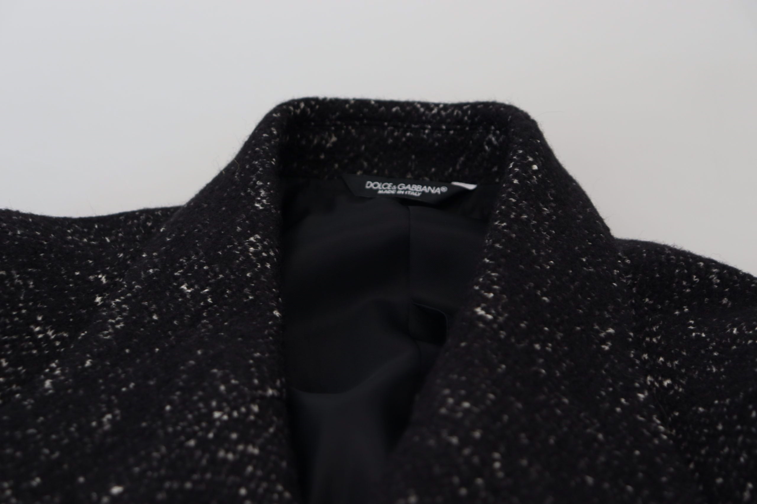 Dolce & Gabbana Black Wool Double-Breasted Men's Jacket-8