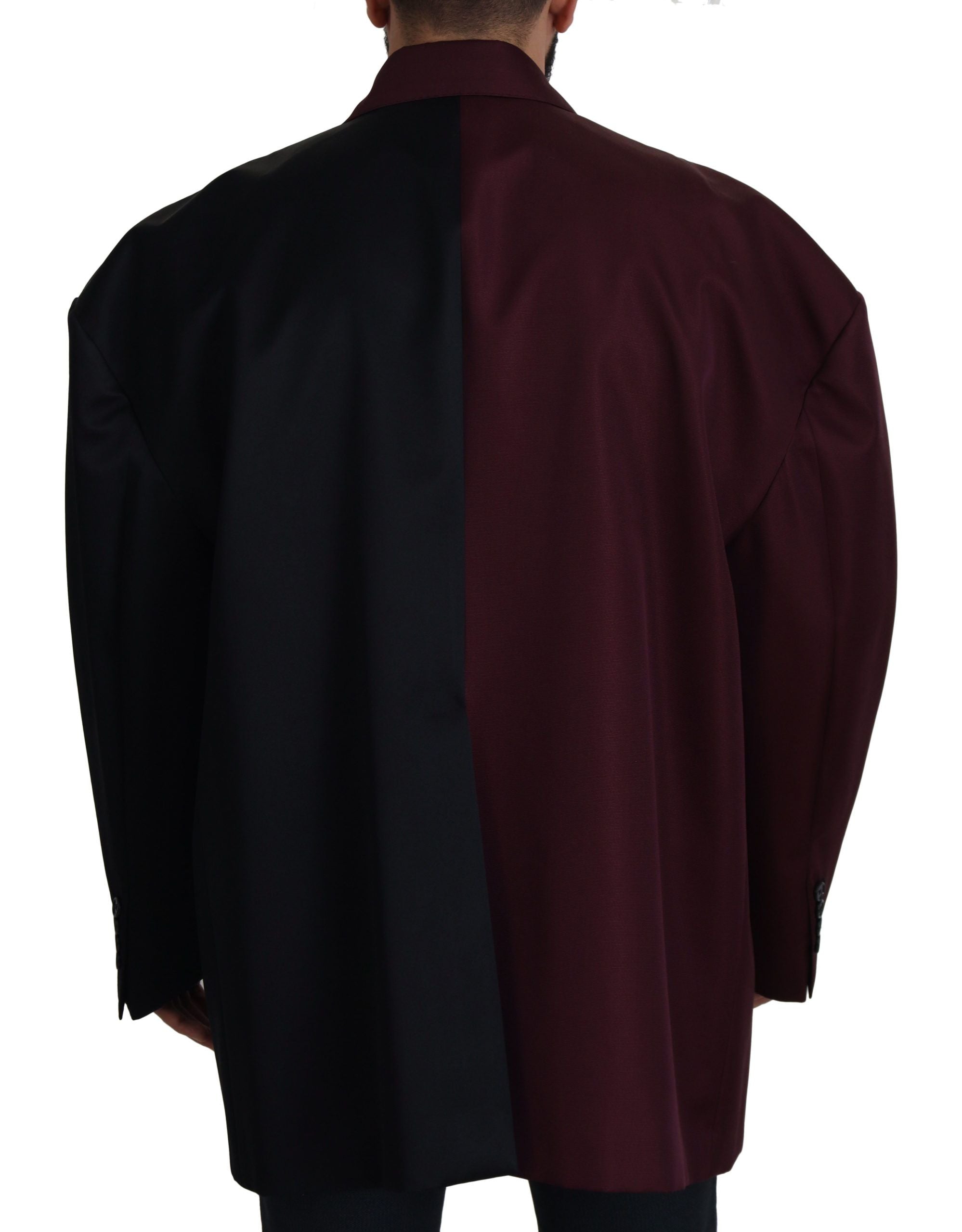 Dolce & Gabbana double-breasted polyester jacket in Bordeaux-2
