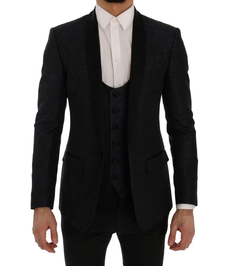 Dolce & Gabbana Blue MARTINI Slim 2 Piece Blazer-4