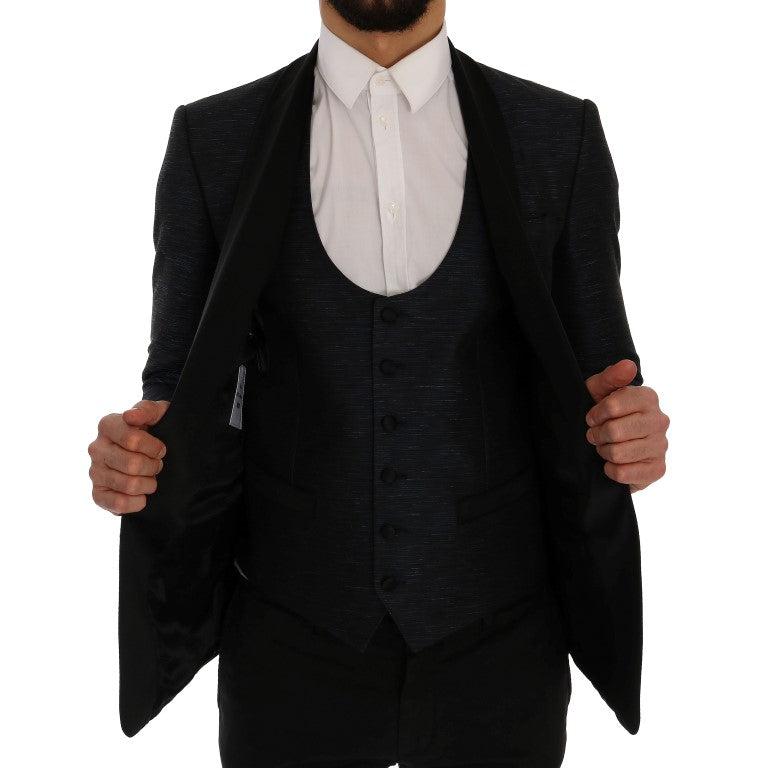 Dolce & Gabbana Blue MARTINI Slim 2 Piece Blazer-5